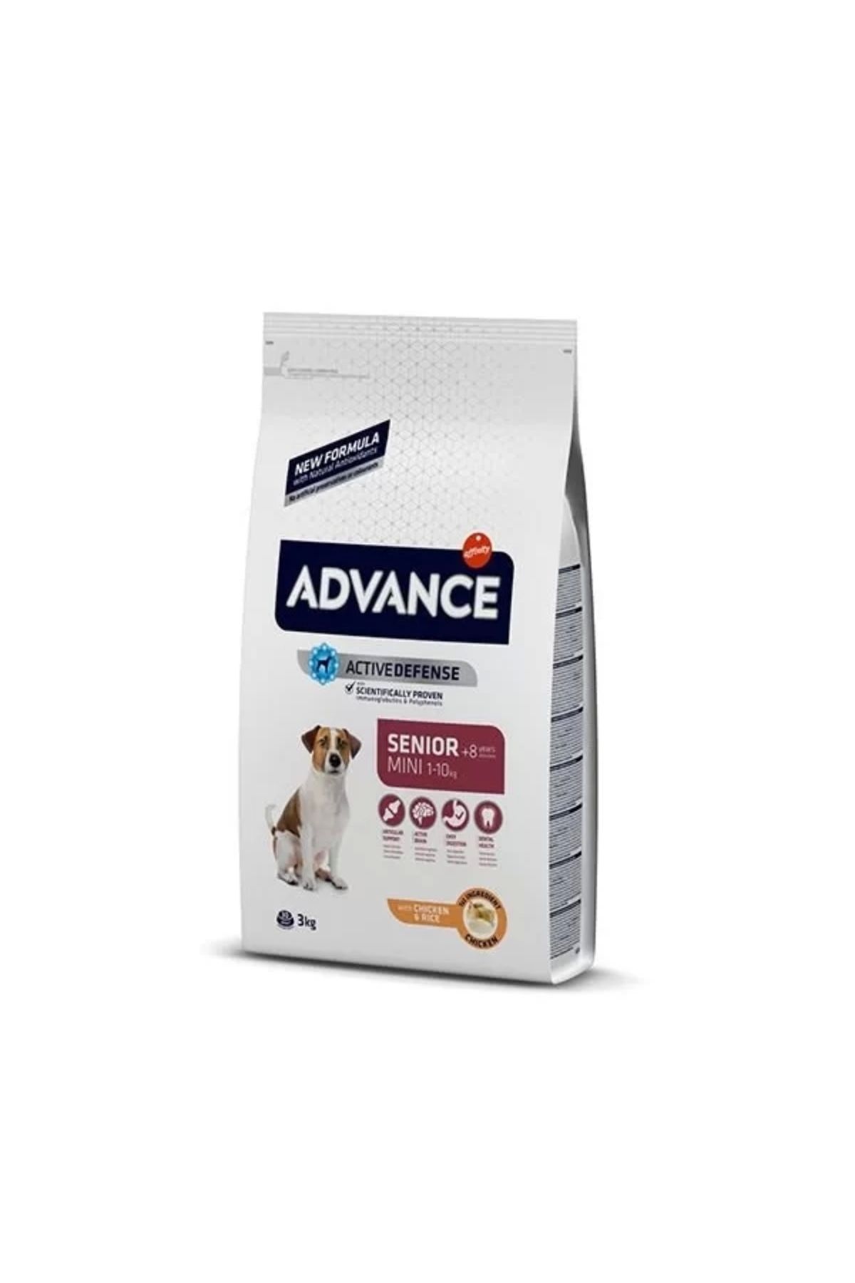 Advance Senior Mini Tavuklu Küçük Irk Yaşlı Köpek Maması 3 Kg