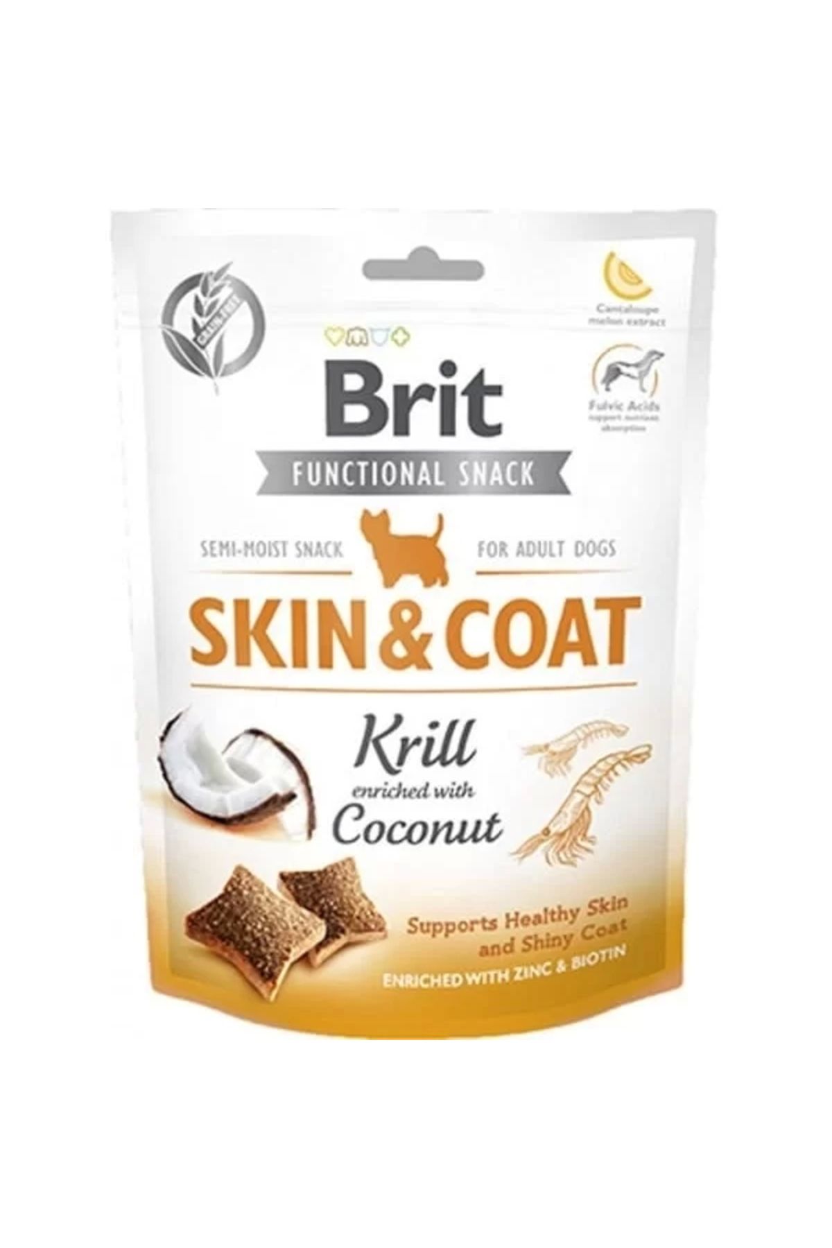 Brit Care Snack Skin Coat Deri Ve Tüy Bakımı Için Köpek Ödül Maması 150 gr