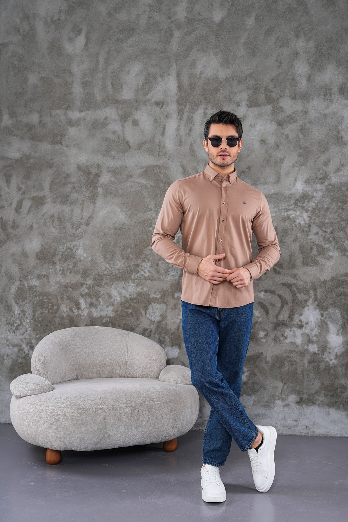 youknitwear you Riera Spain Stayle Cotton Shirt