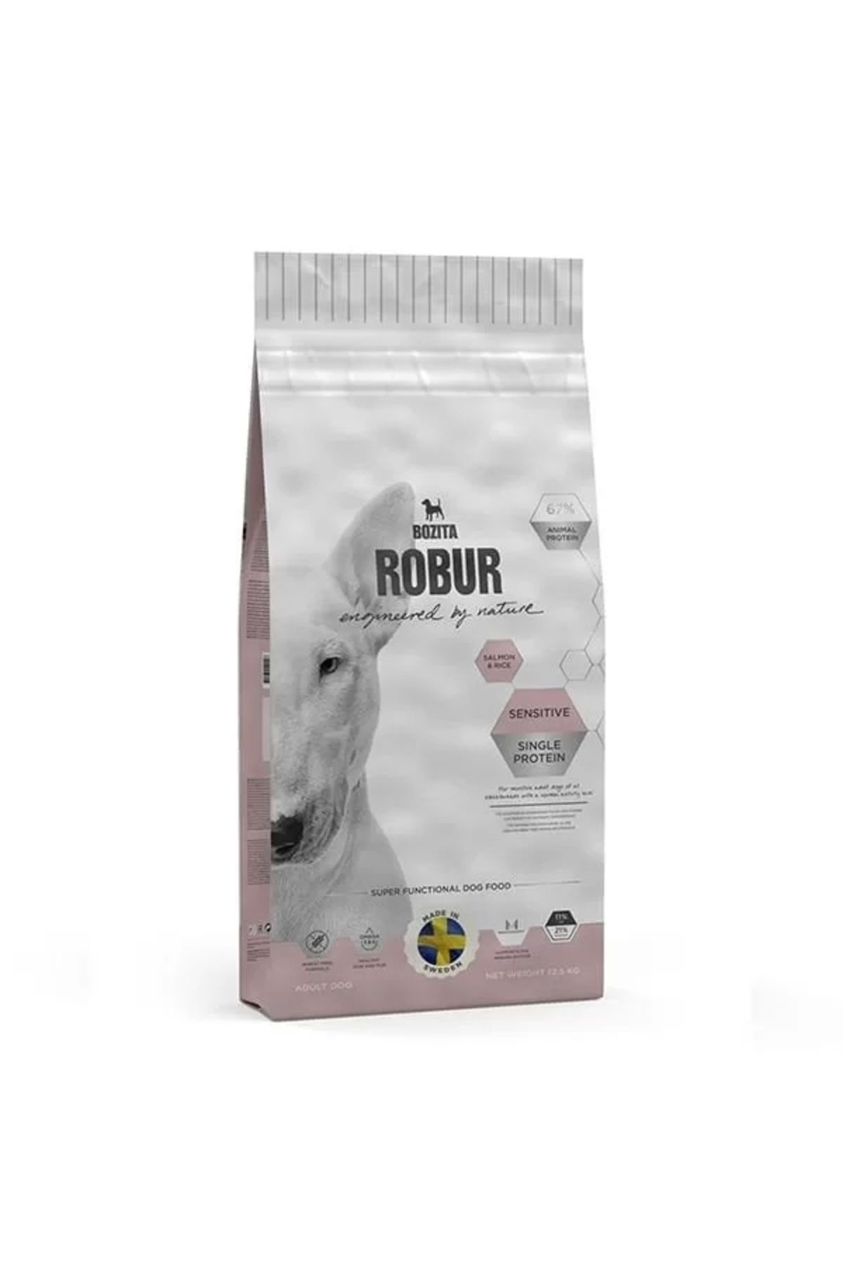 Bozita Robur Sensitive Somonlu Yetişkin Köpek Maması 12.5 Kg