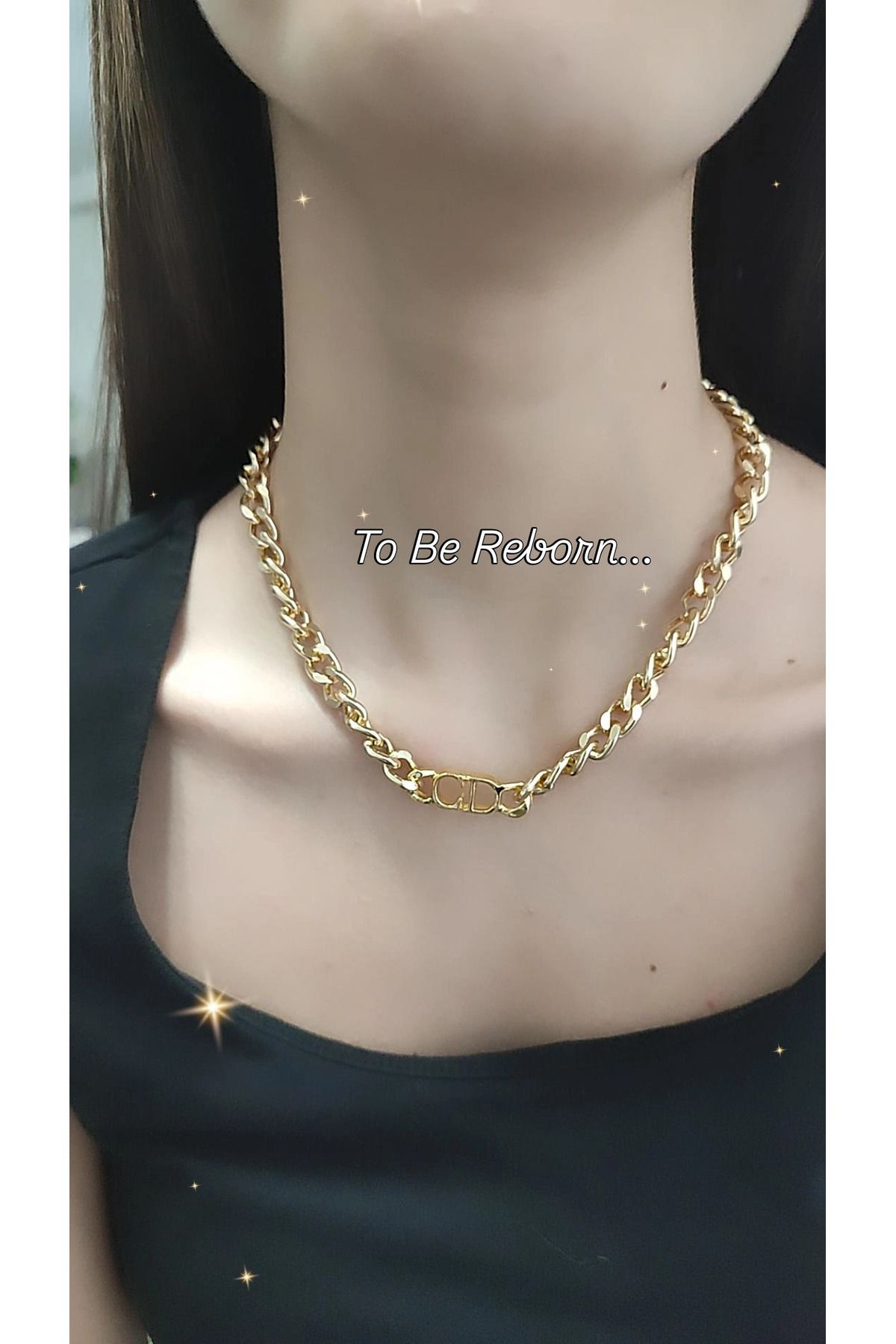 To Be Reborn-Cd Model Special Design - Thick Chain Necklace and Bracelet Set, Favorite Model 7