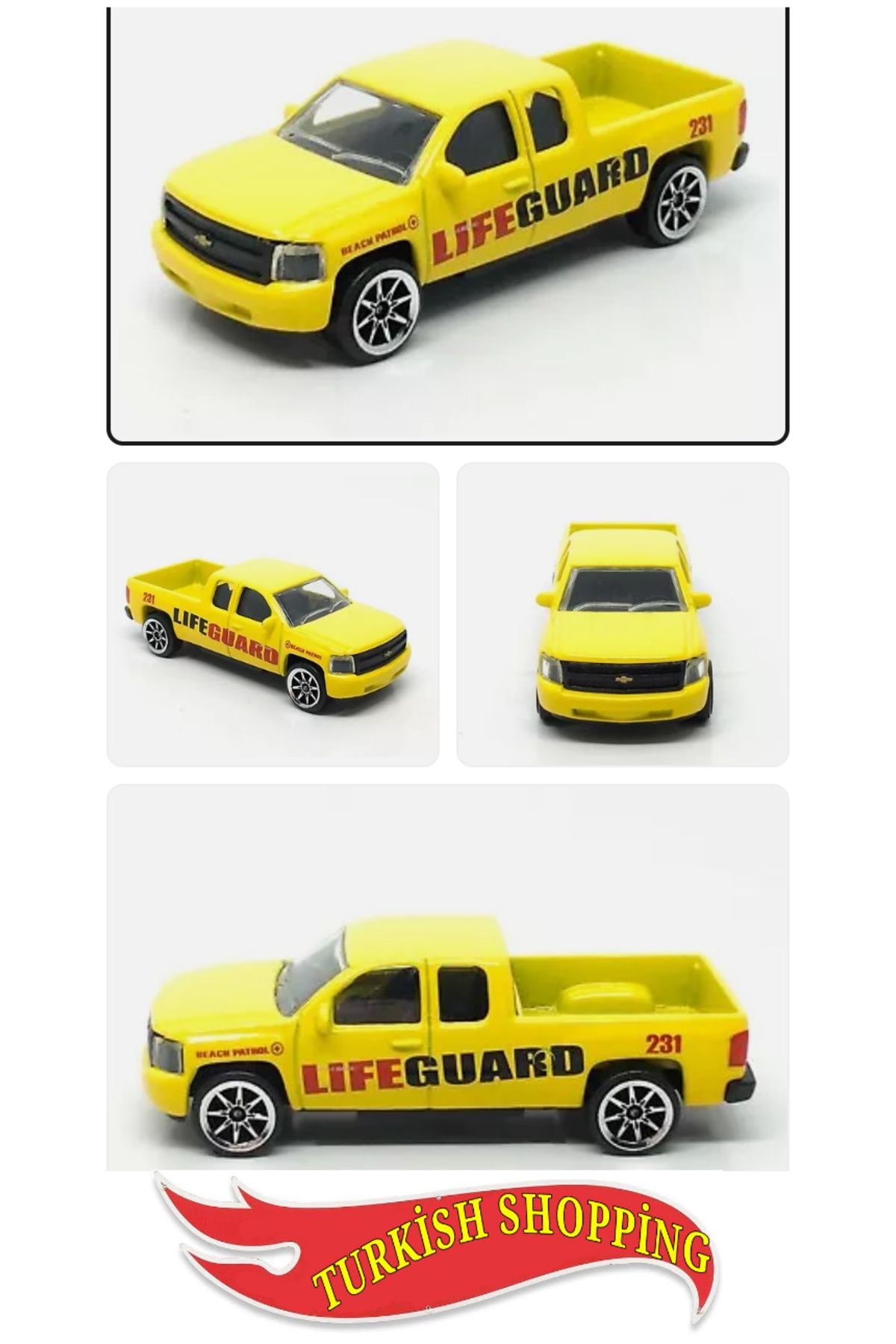 Majorette Uzunkart Chevrolet Silverado Pikap