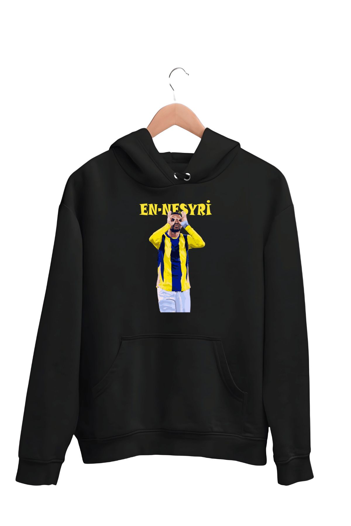 ESTİLİVO Youssef En-Nesyri Futbol Erkek Sweatshirt Unisex Regular Giyim Oversize Sweat Kapşonlu Hoodie