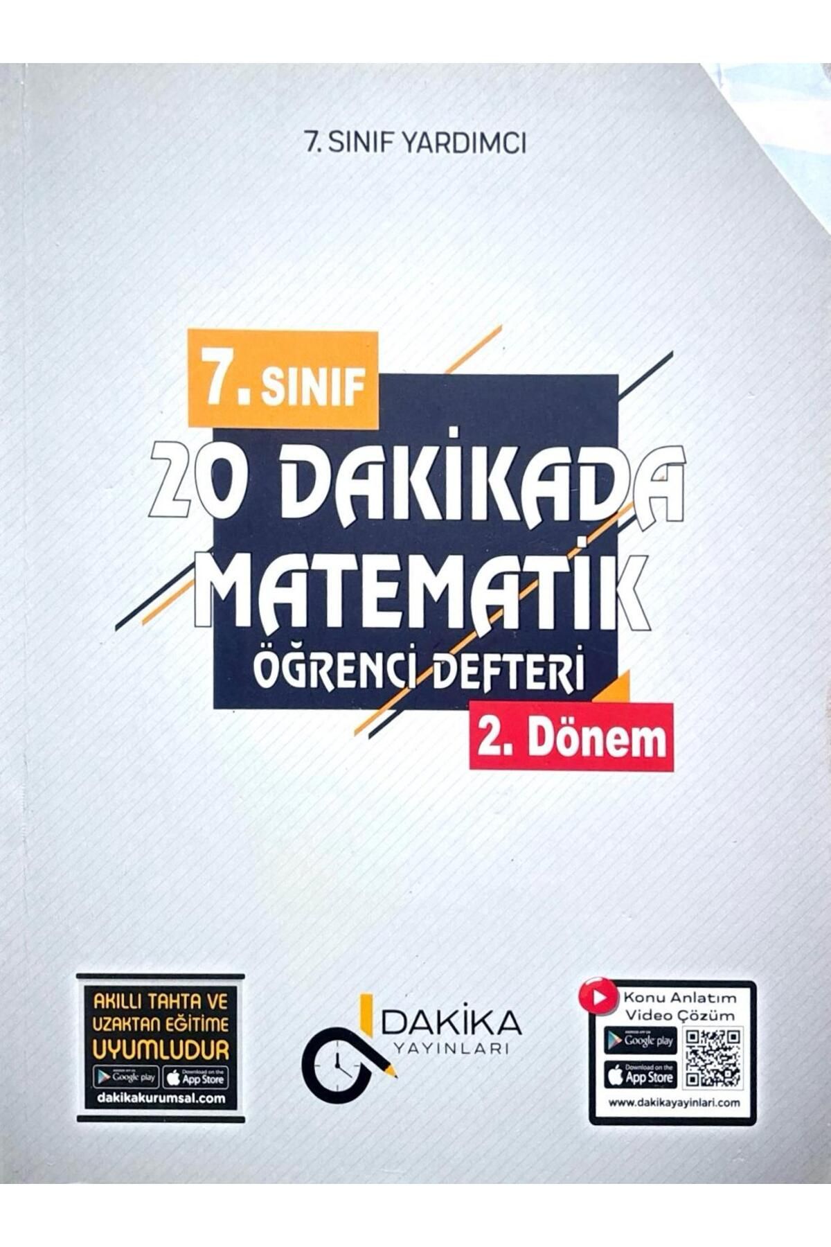 Dakika Yayınları 7. Sınıf Matematik Öğrenci Defteri 2