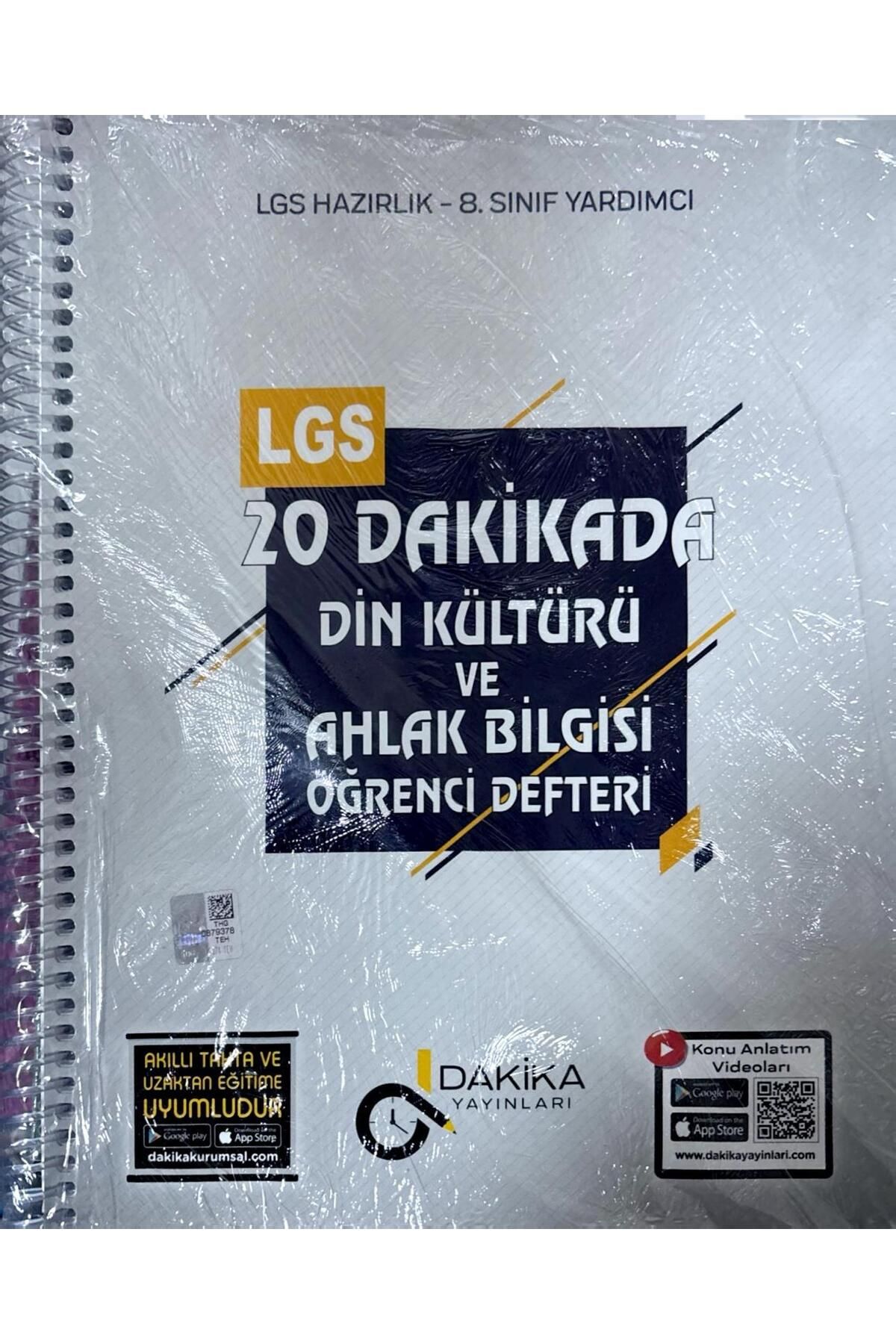 Dakika Yayınları LGS 20 Dakikada Din Kültürü ve Ahlak Bilgisi Öğrenci Defteri