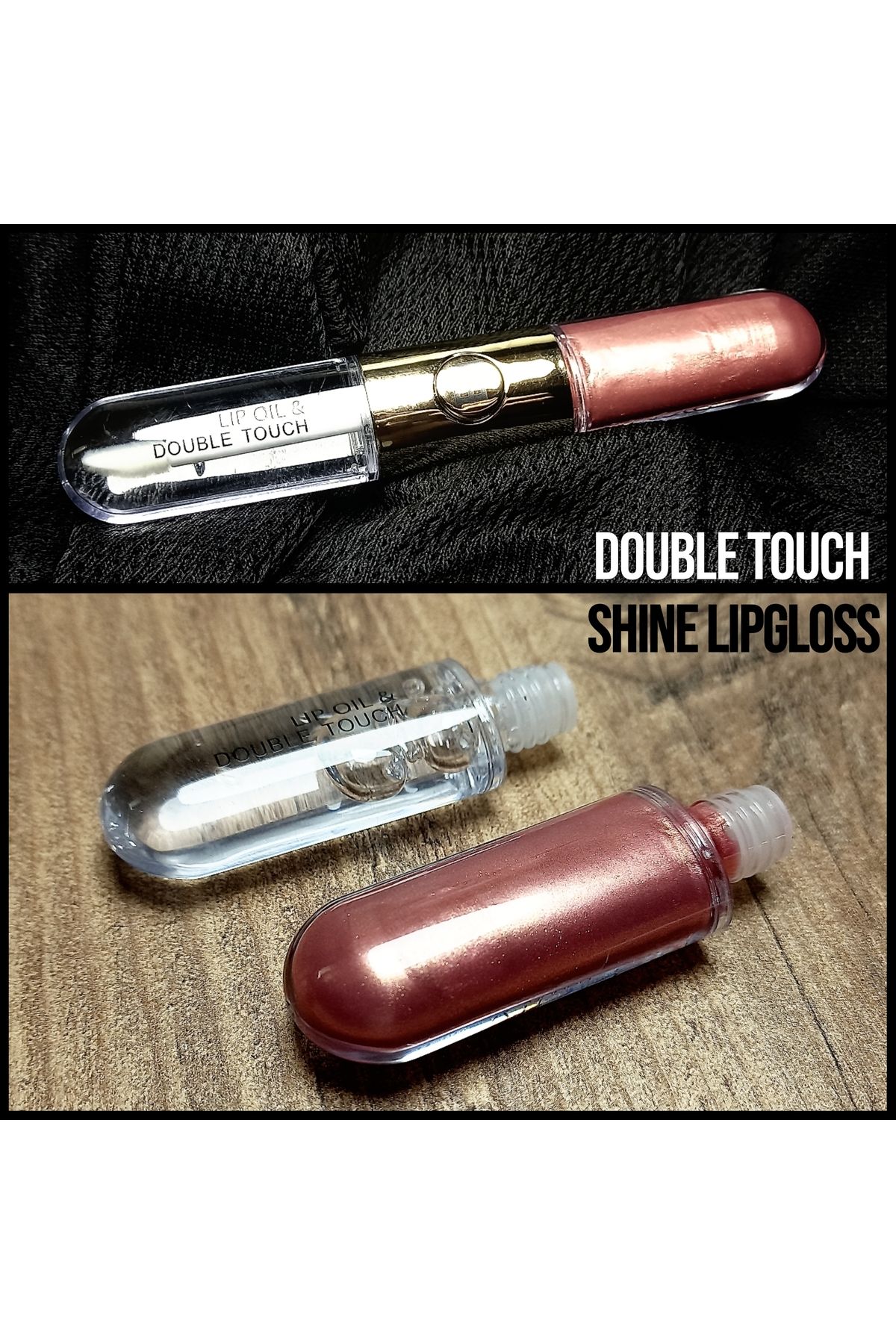 PRO 10 PRO ON Duo Double Touch Shine Lipgloss Duo Çift Taraflı Dudak Parlatıcı Kalıcı Ruj