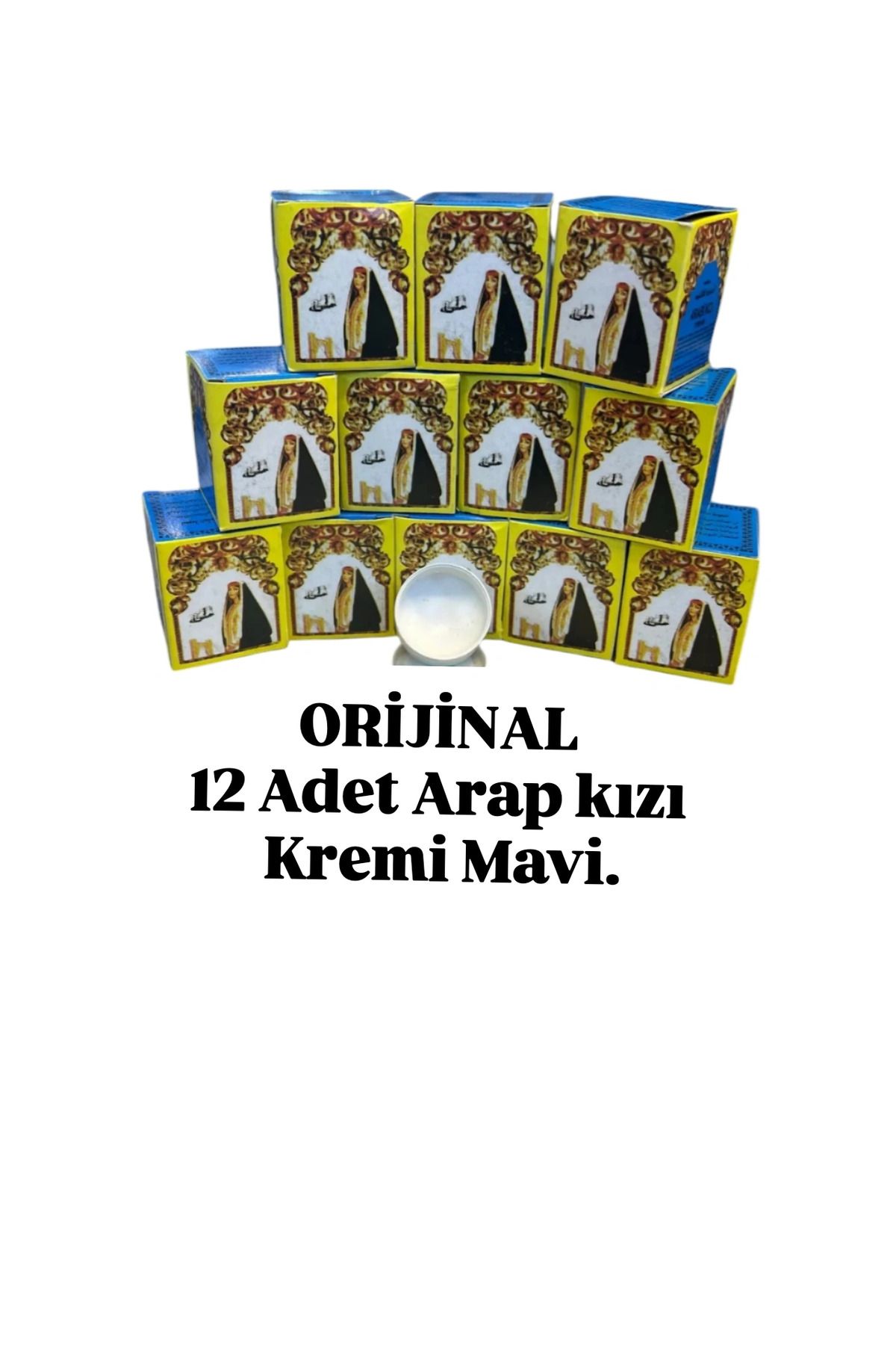 Sabuncu Hacı Orijinal Arap Kızı Kremi - Mavi (12 ADET)