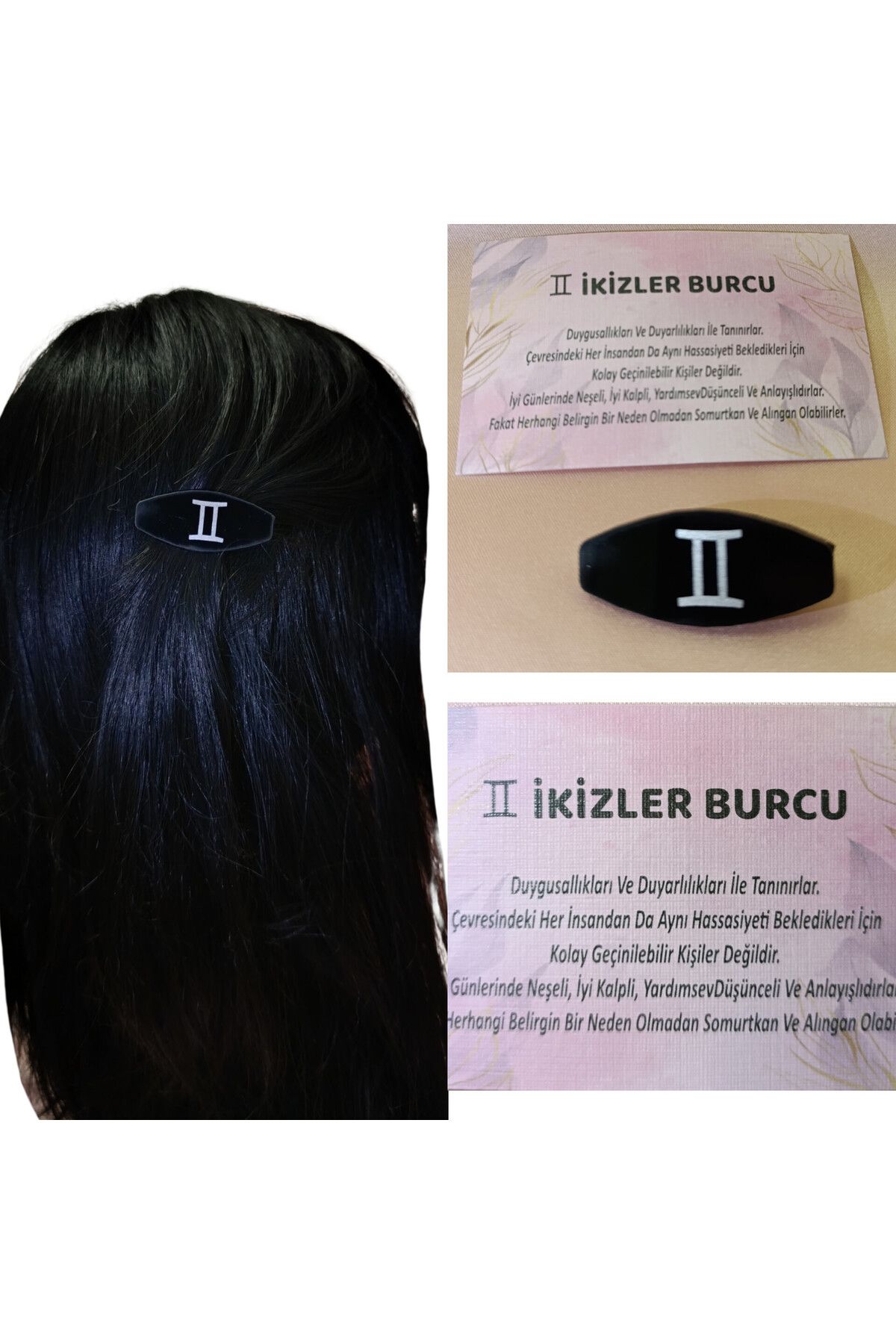 endiell since 2024 İkizler Burcu sembollü küçük boy pens toka