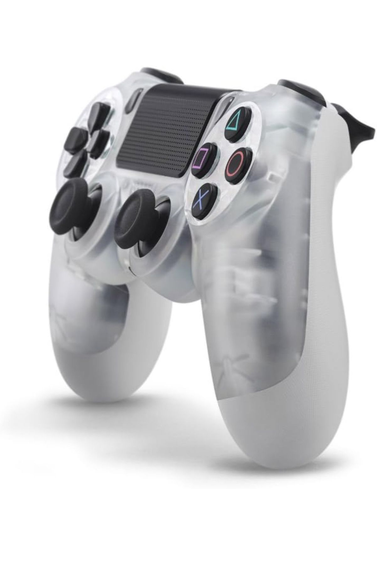 CRK TECH Ps4 Kablosuz Gamepad Garantili Joystick Yenilenmis Gamepad Controller - Şeffaf Beyaz