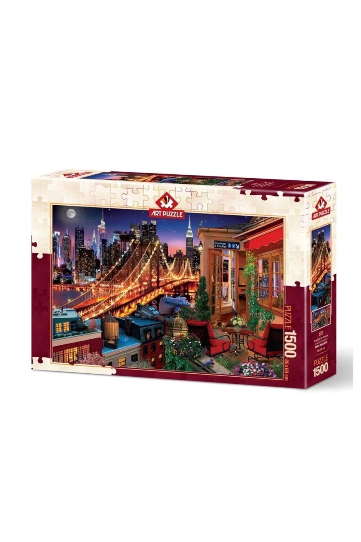 SYNOPE 5376 Art Puzzle Terastan Brooklyn 1500 parça Puzzle / +15 yaş