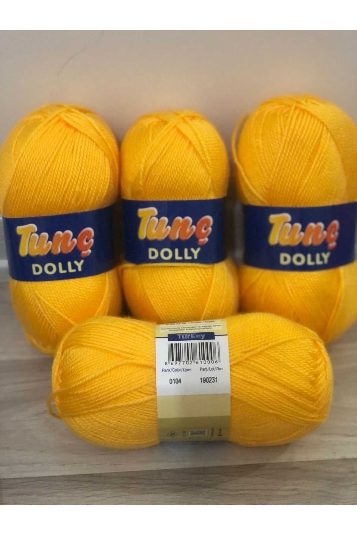 Tunç Dolly 4 ADET PATİKLİK İP 0104 100 gram