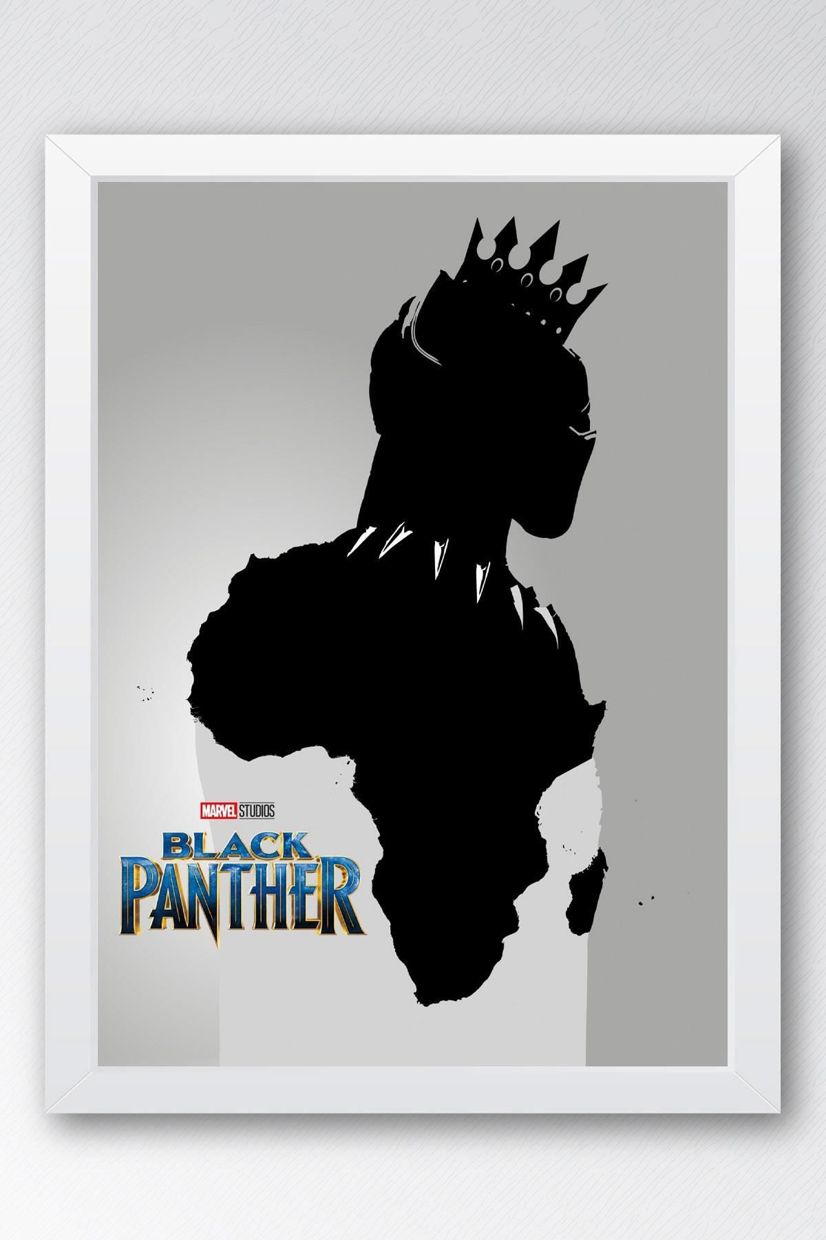 Saturn Black Panther Çerçeveli Tablo - Marvel Poster Tablo