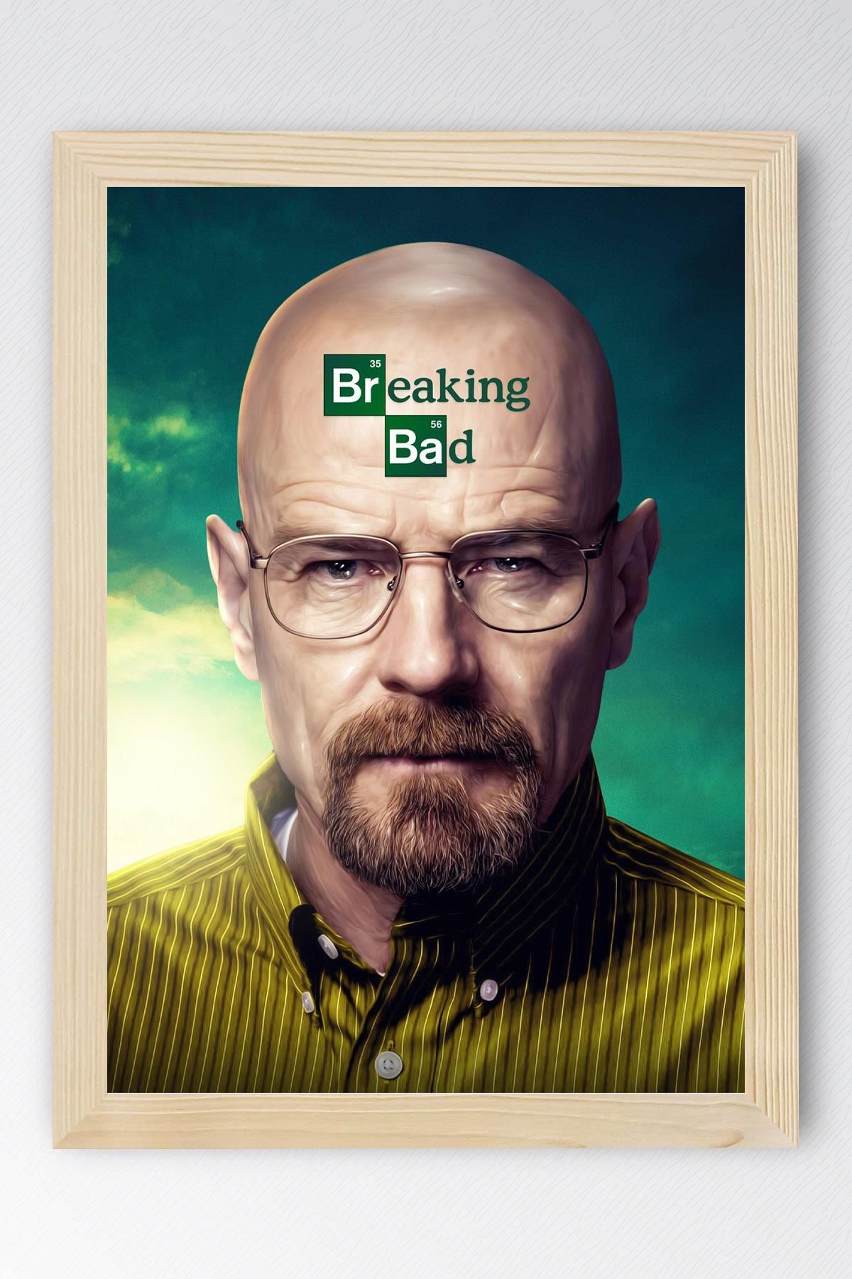 Saturn Breaking Bad Çerçeveli Tablo - Dizi Afişi Walter White Poster Tablo