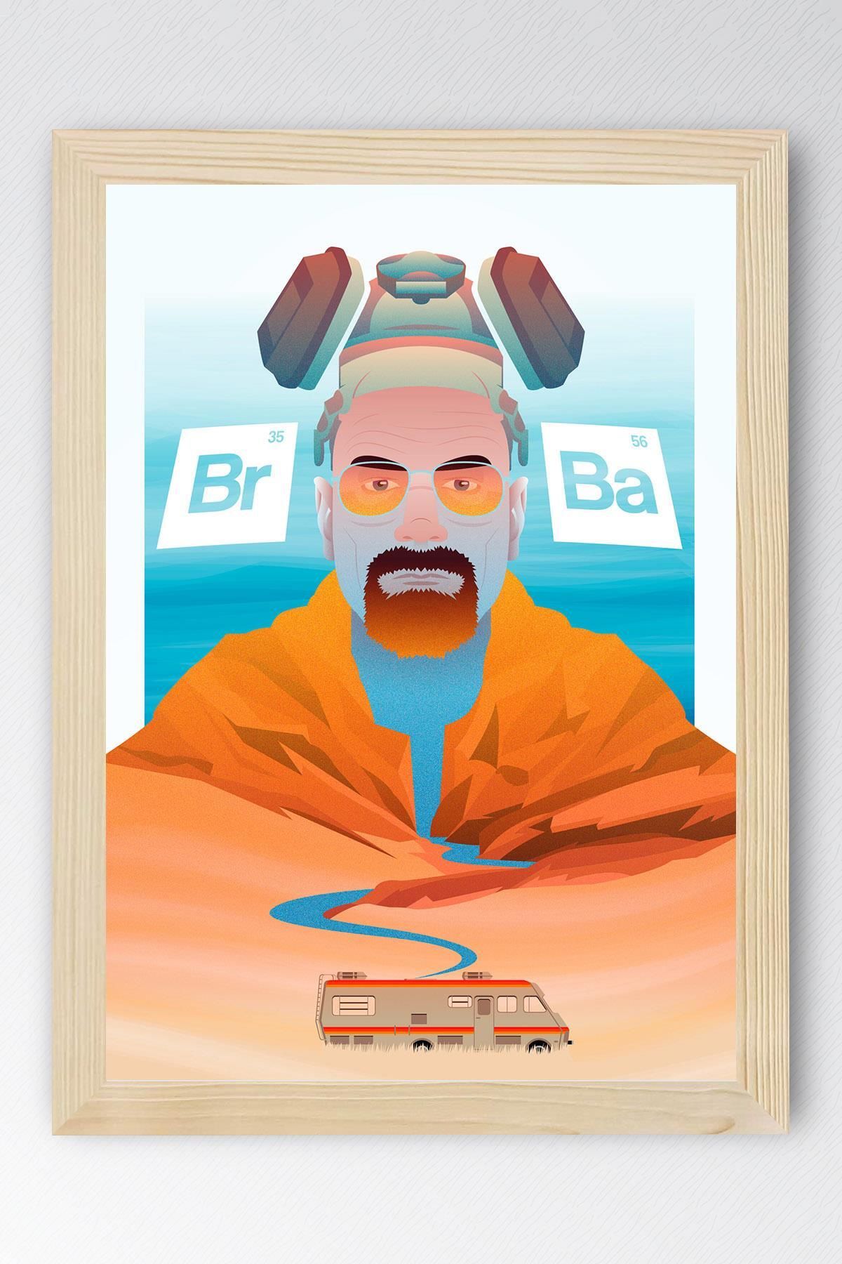 Saturn Breaking Bad Çerçeveli Tablo - Dizi Afişi Poster Tablo