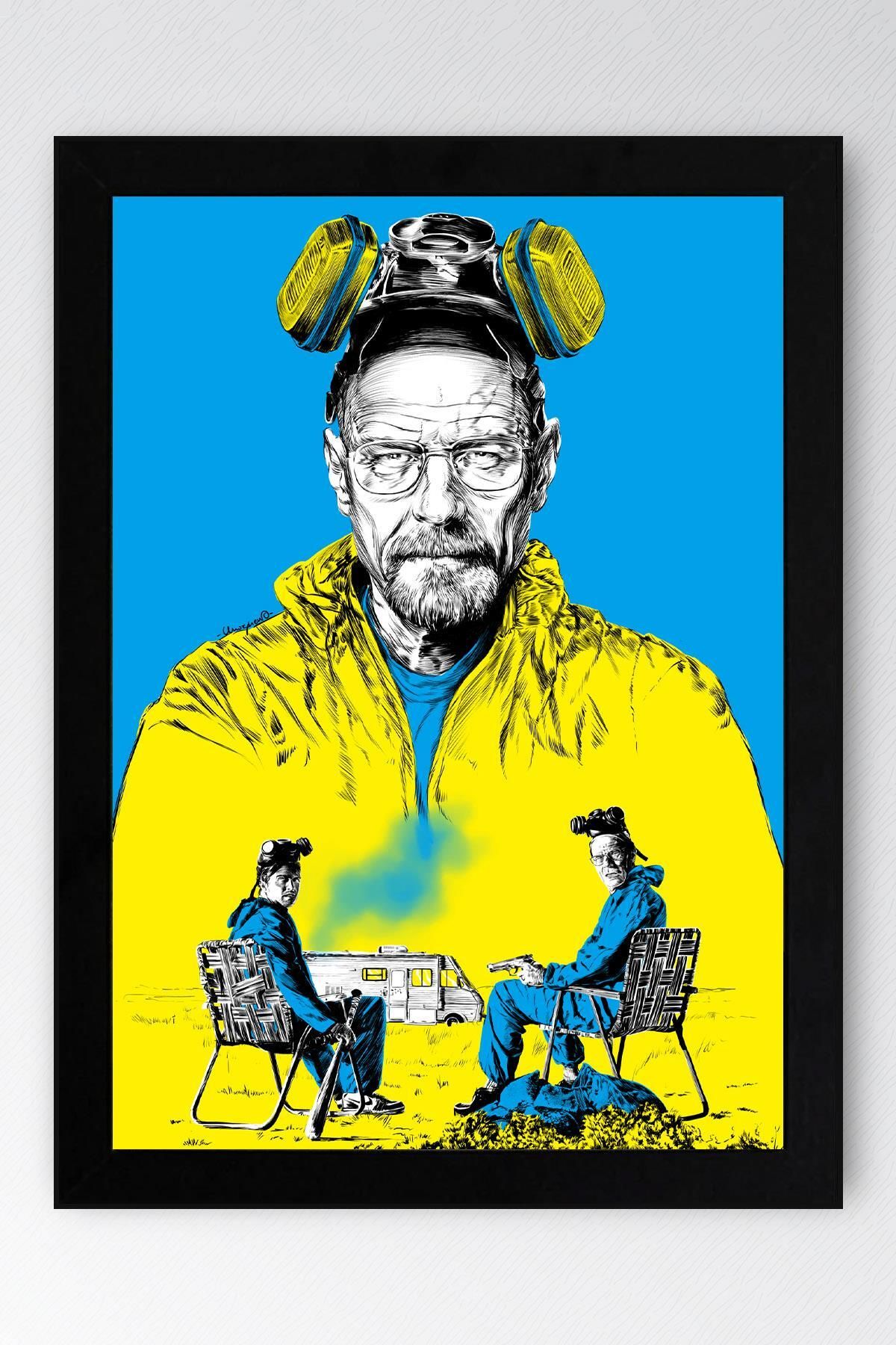 Saturn Breaking Bad Çerçeveli Tablo - Dizi Afişi Poster Tablo