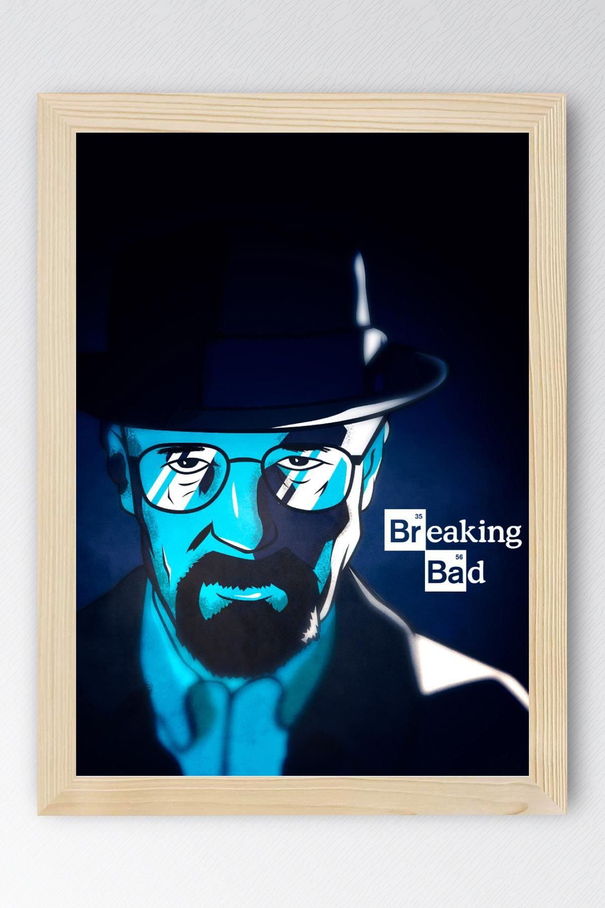 Saturn Breaking Bad Çerçeveli Tablo - Dizi Afişi Poster Tablo