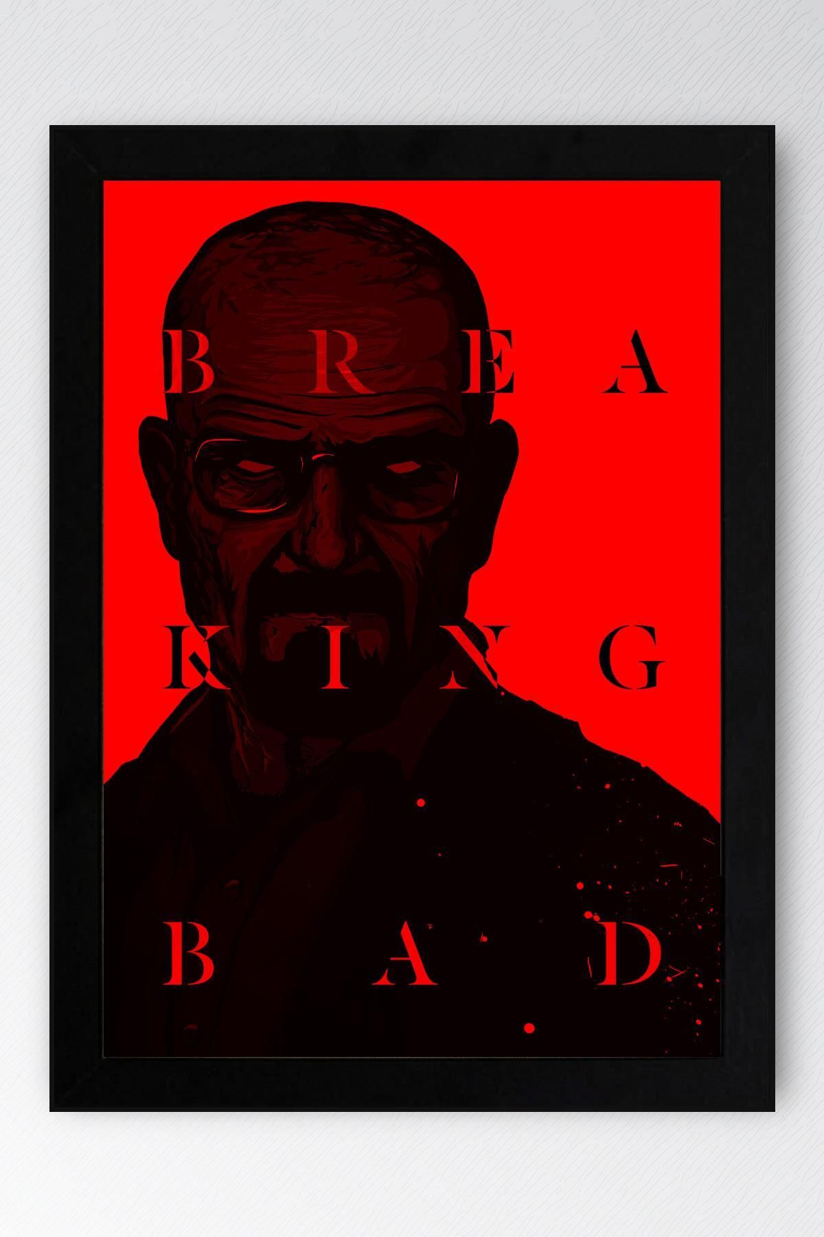 Saturn Breaking Bad Çerçeveli Tablo - Dizi Afişi Poster Tablo