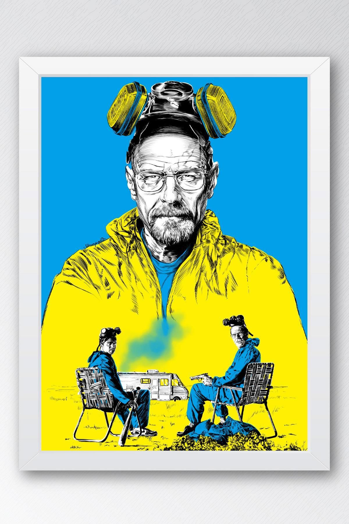 Saturn Breaking Bad Çerçeveli Tablo - Dizi Afişi Poster Tablo