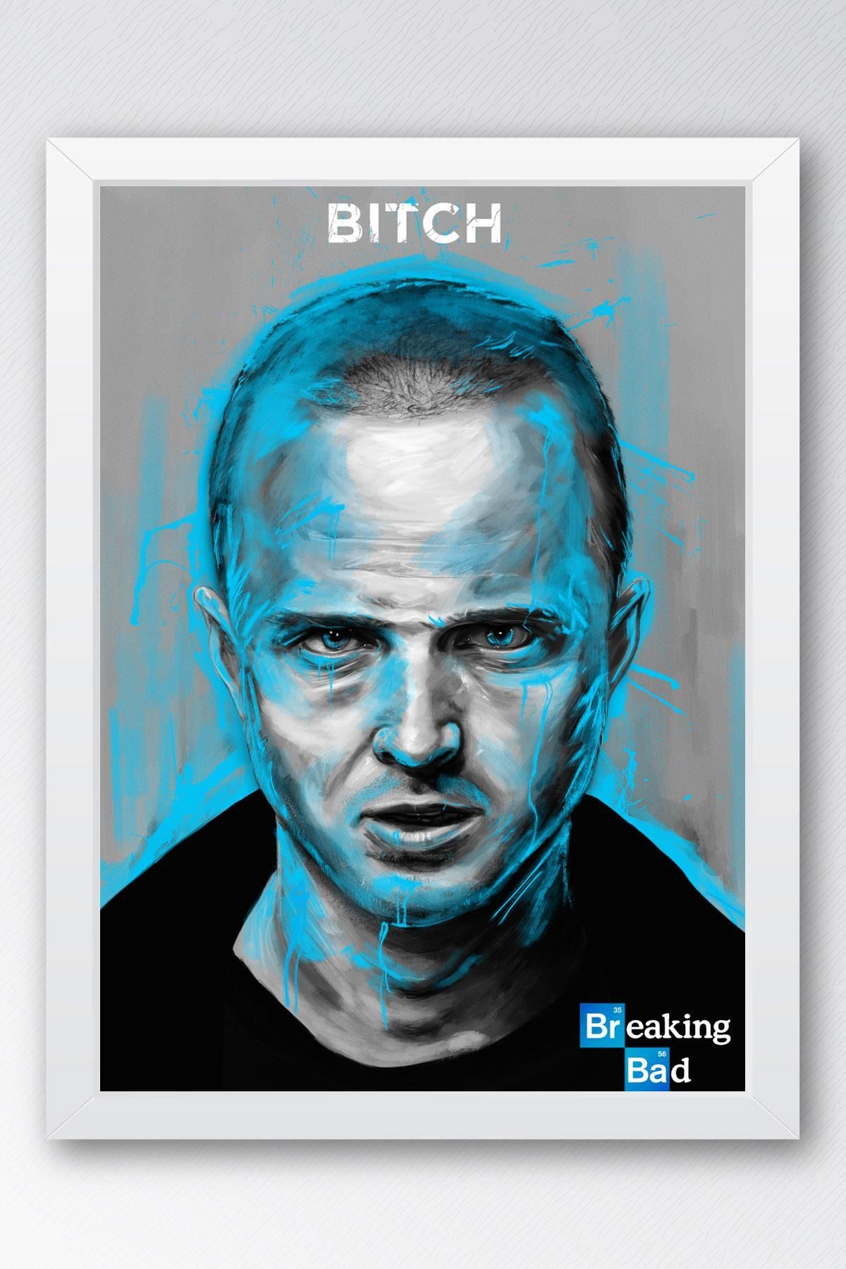 Saturn Breaking Bad Çerçeveli Tablo - Dizi Afişi Jesse Pinkman Poster Tablo