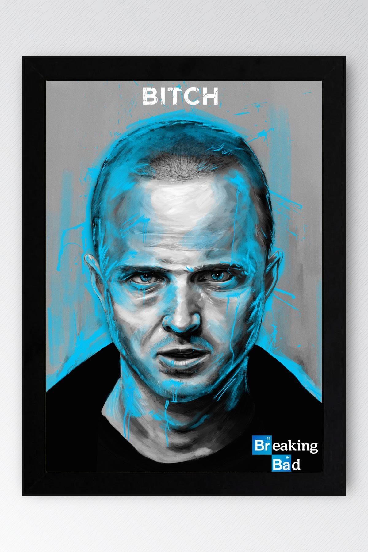 Saturn Breaking Bad Çerçeveli Tablo - Dizi Afişi Jesse Pinkman Poster Tablo