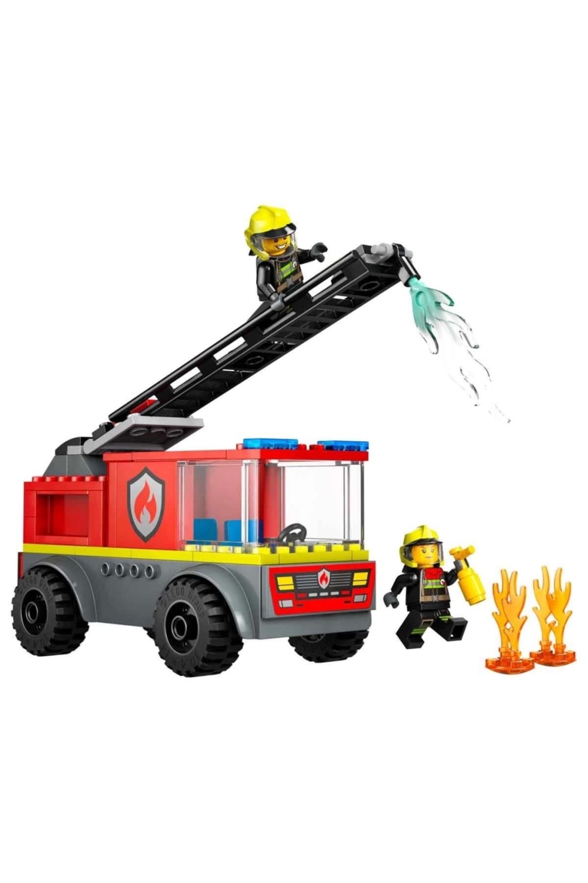 TWOX Çocuk LEGO City Merdivenli İtfaiye Kamyonu 60463