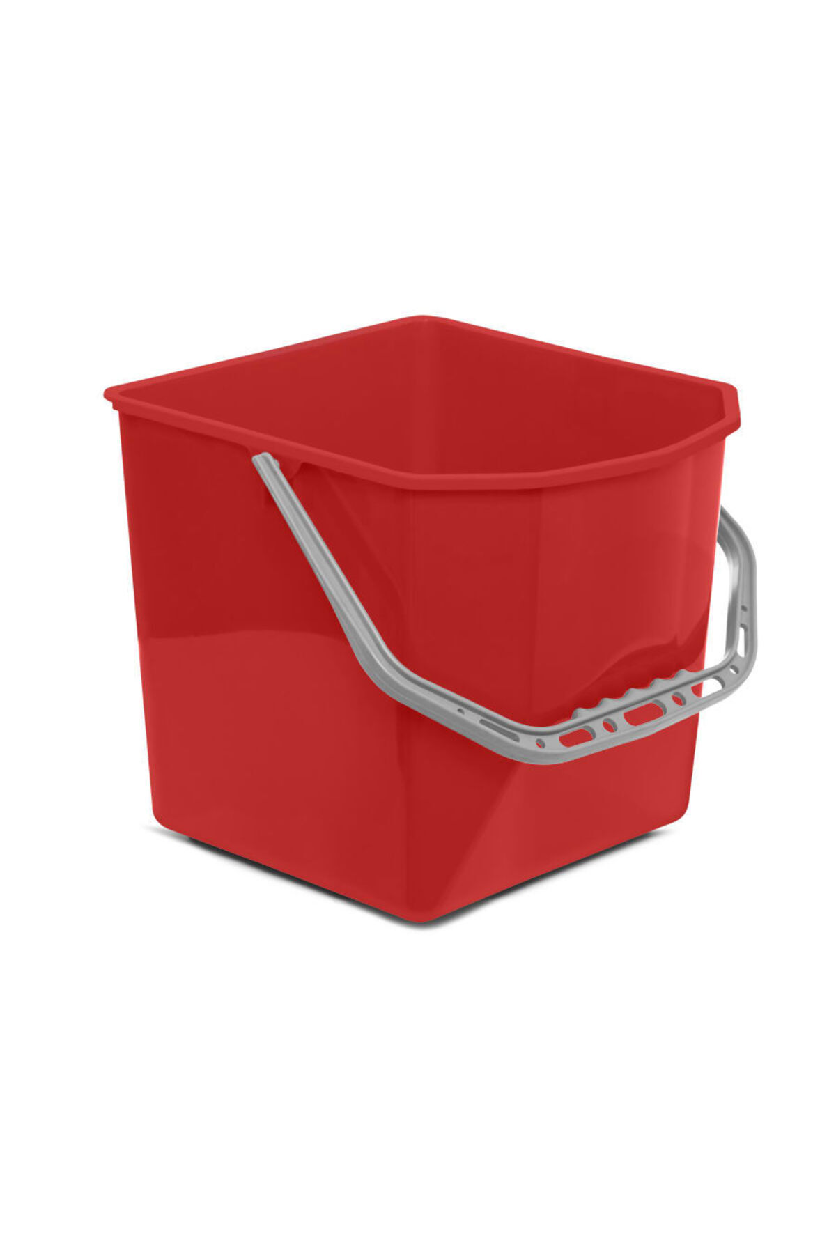 sska Çift Kovalı Temizlik Arabası Seti Yedek Kirli Su Kovası - 25 Litre - Kırmızı