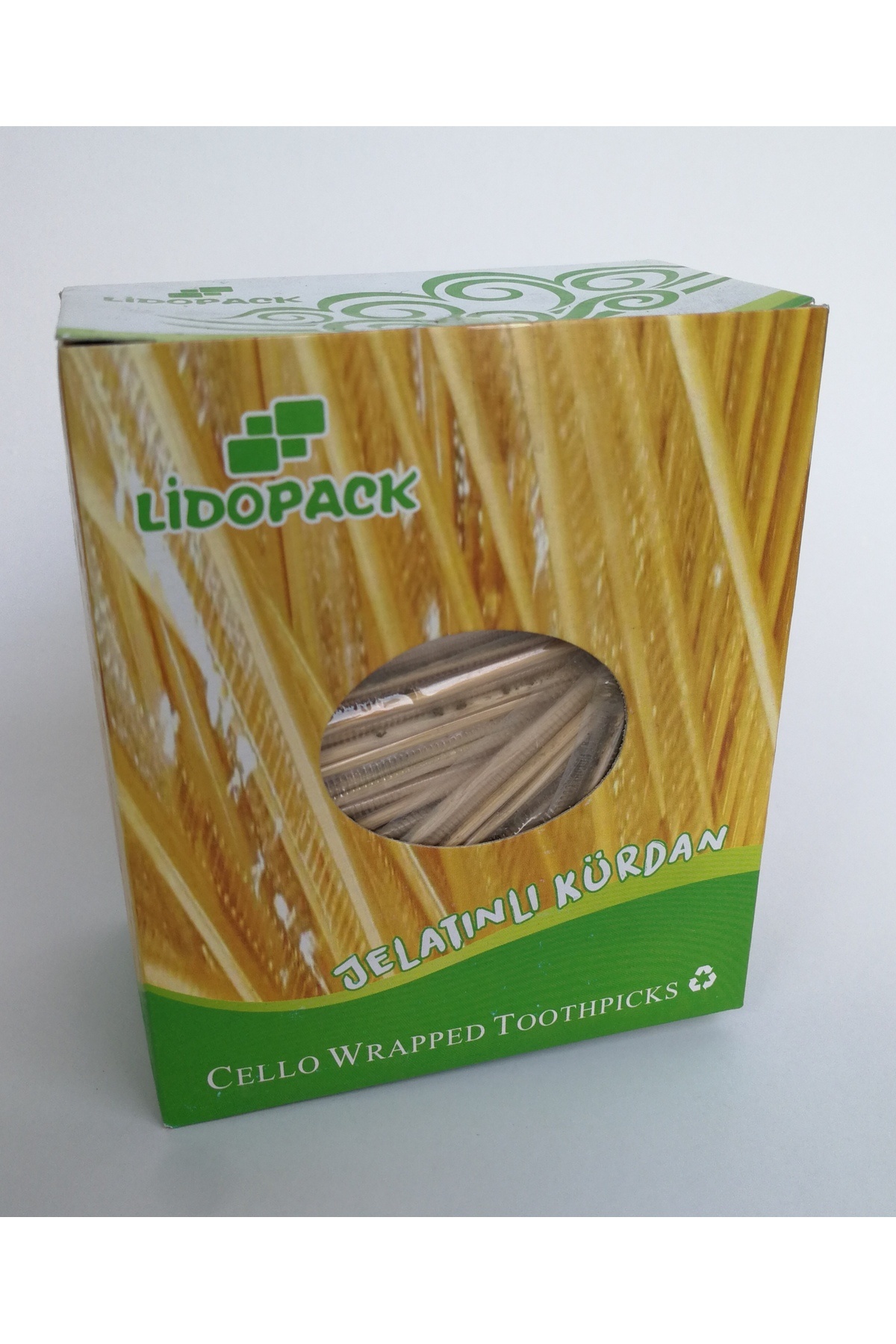 Lido Lidopack Jelatinli / Poşetli Ahşap Kürdan - 500 Adetlik Paket