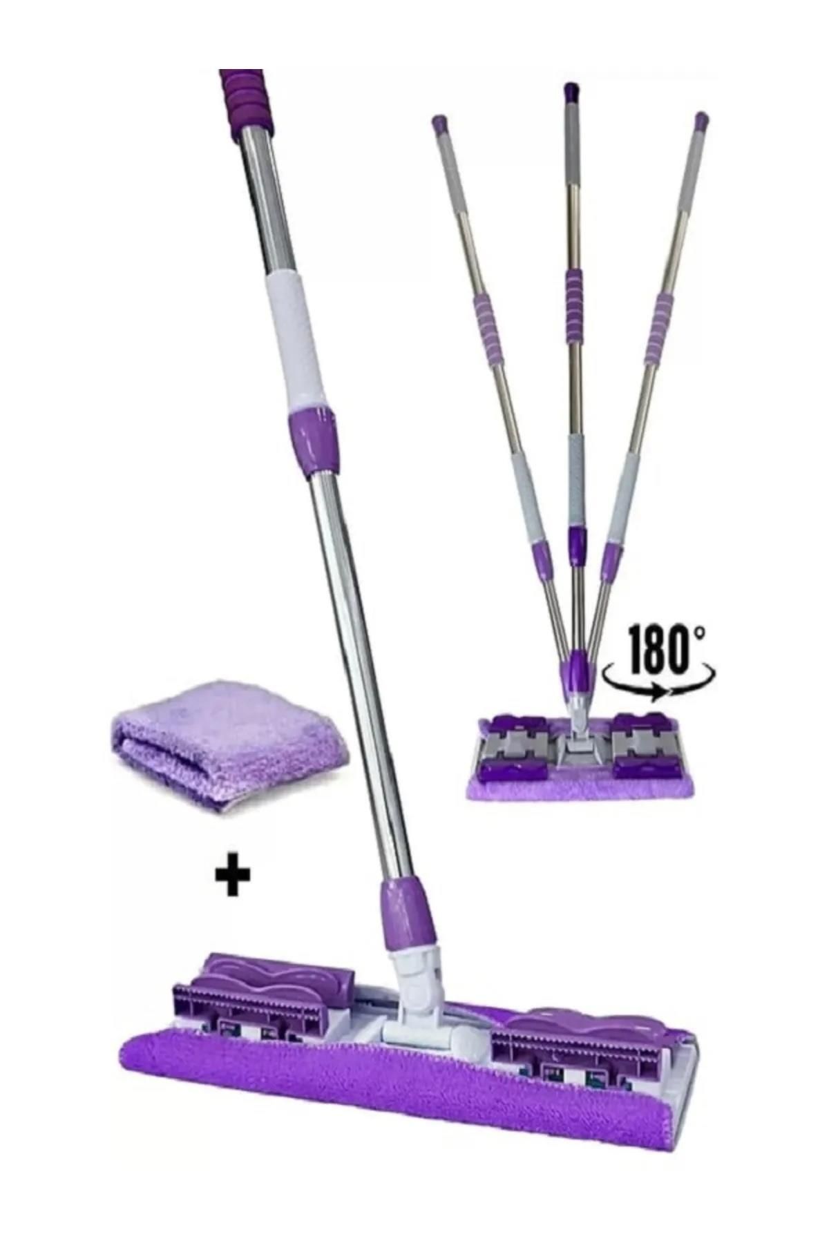 teknotrust Uzun Çalışma Kolaylığı Teleskopik Tablet Paletli Mikrofiber Mop Seti