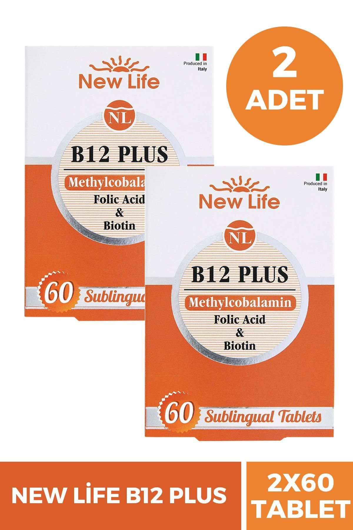 New Life B12 Plus Methylcobalamin 60 Tablet 2 Adet