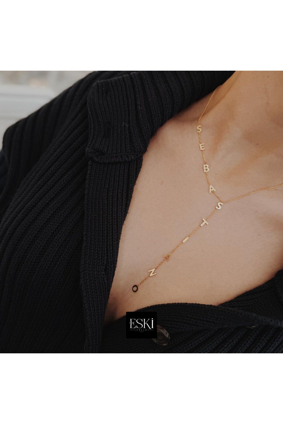 EskiJewelry İsimli Gümüş Y Kolye