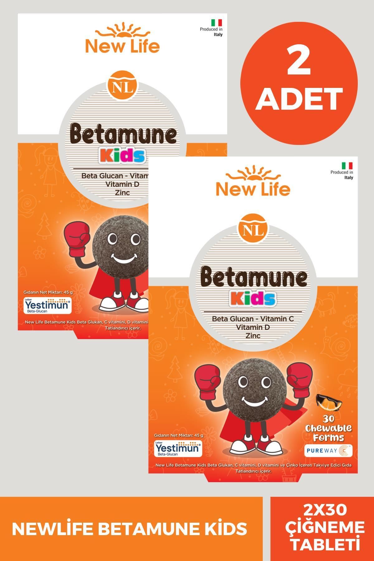 New Life Betamune Kids 30 Yumuşak Kapsül 2 Adet