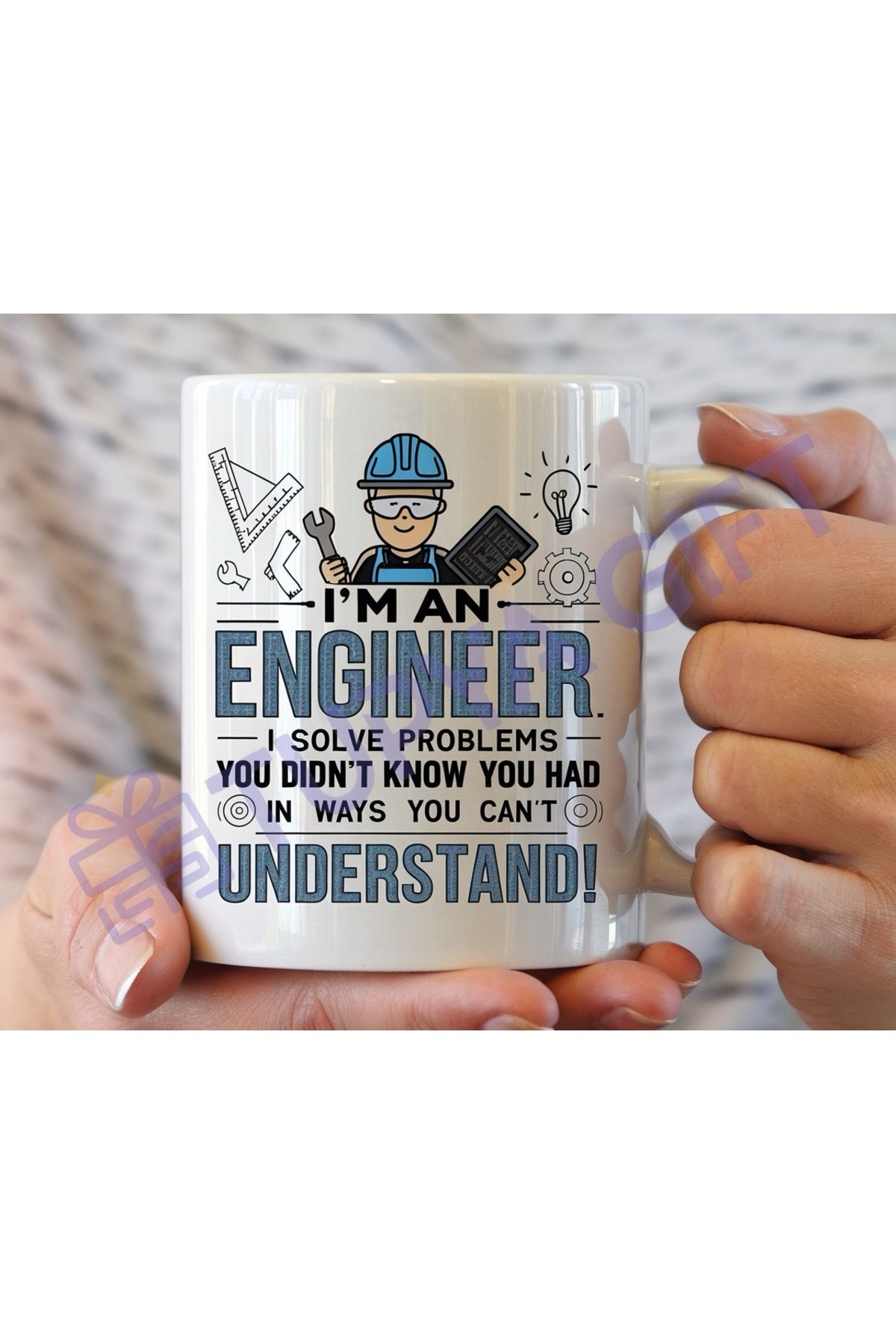 Tupya Gift Mühendislere Özel Esprili Kupa - "I'm an Engineer" Temalı Mizahi ve Anlamlı Hediye