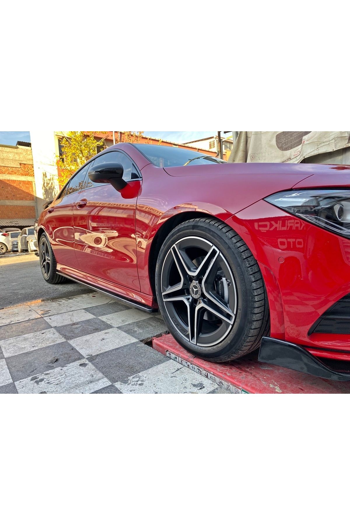 ANKARA BODYKİT MERCEDES CLA W118 MARŞPİYEL LİP ÇITASI - PLASTİK - PİANO BLACK