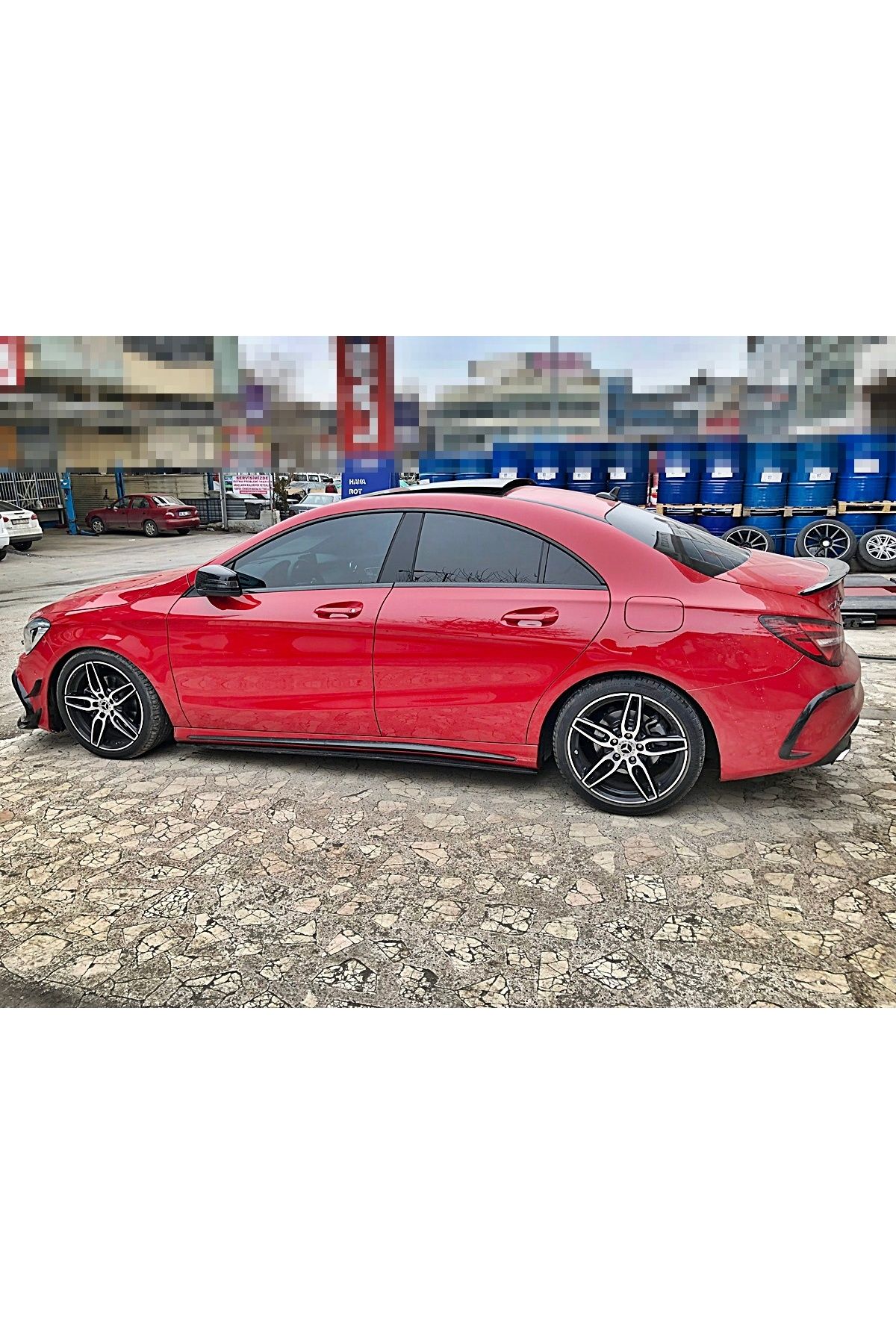 ANKARA BODYKİT MERCEDES W117 CLA MARŞPİYEL LİP ÇITASI - PİANO BLACK - PLASTİK