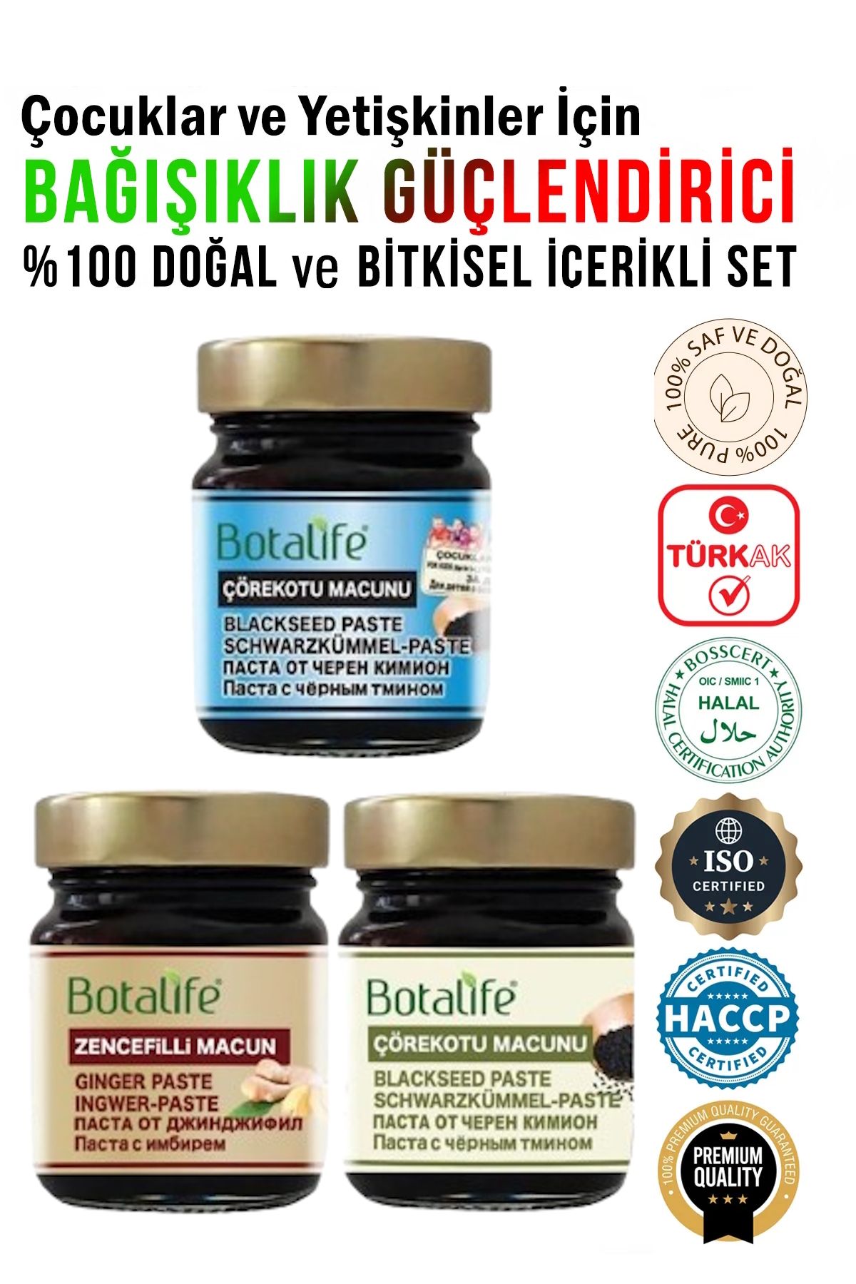 Botalife Bağışıklığı Destekleyen Özel Set (DOĞAL VE BİTKİSEL IÇERİK)