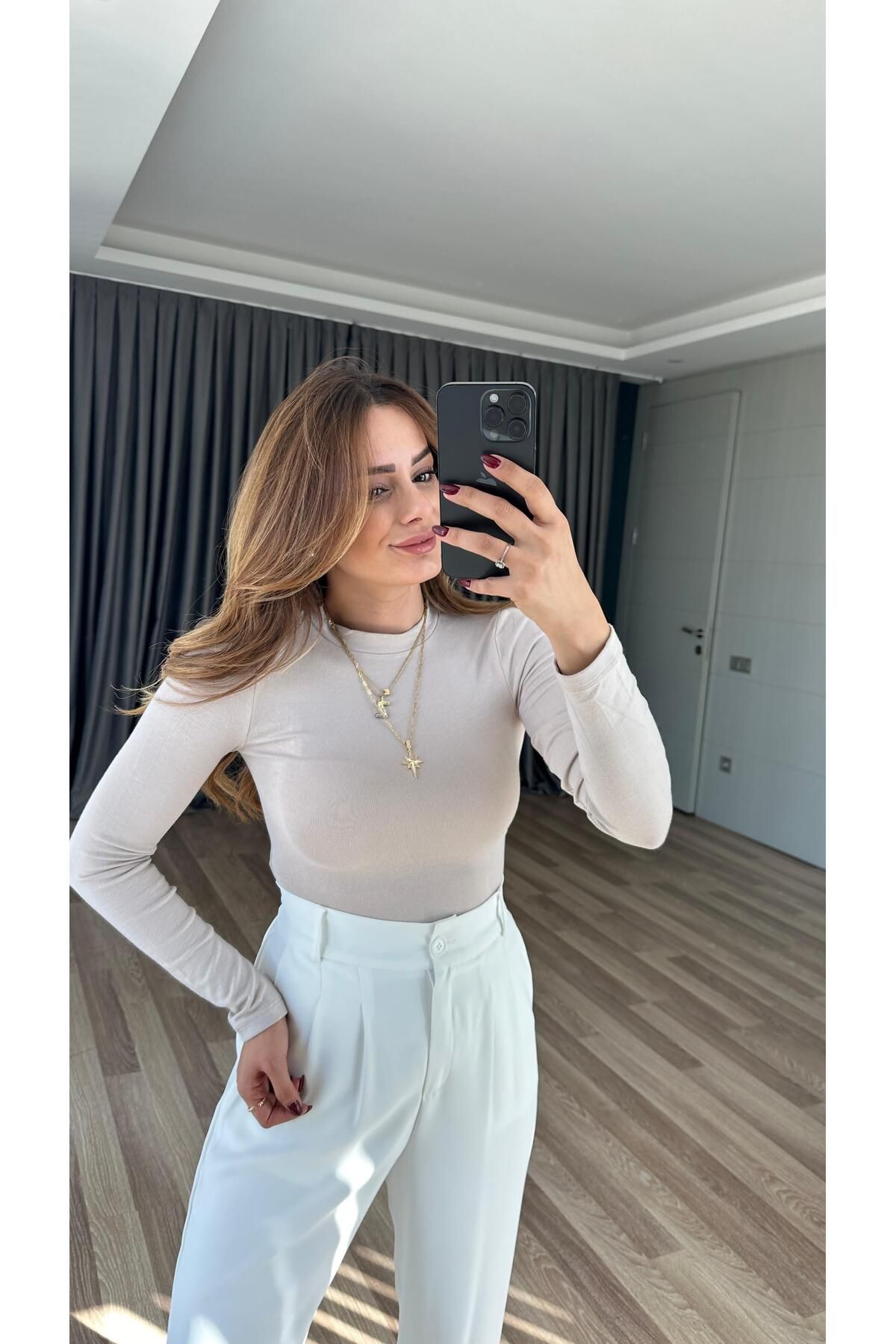 pelin yıldız butik Maria Uzun Kol Body