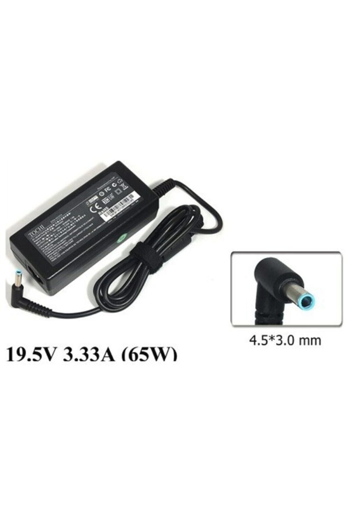 NOTEWARE Hp Adaptör 65w Mavi Uç 19.5v 3.33a Laptop Şarj Aleti Cihazı Adaptör Mavi Uç 19.5 Volt 3.34a