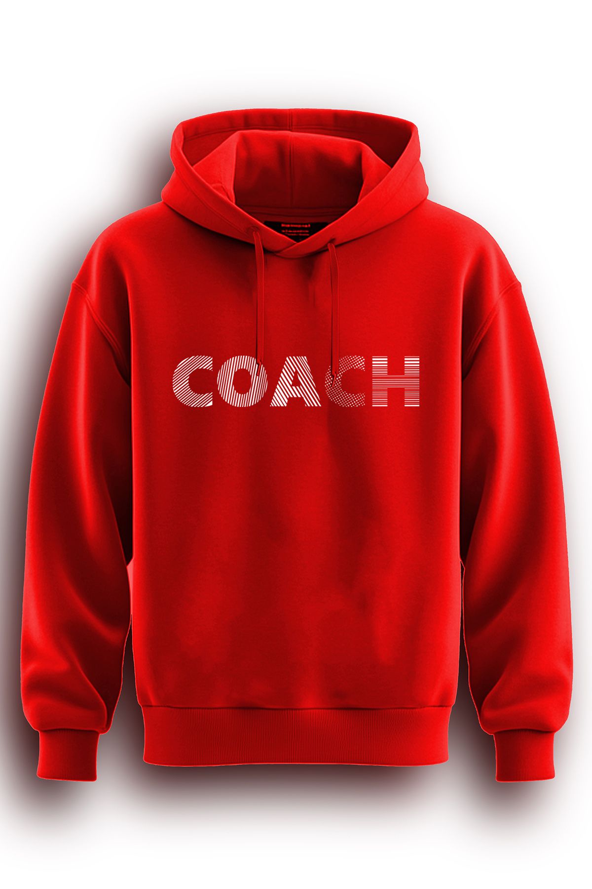 TOP GLORY Coach Baskılı  Sweatshirt Kapüşonlu 3 iplik Hoodie Coach Sweat Coach5005