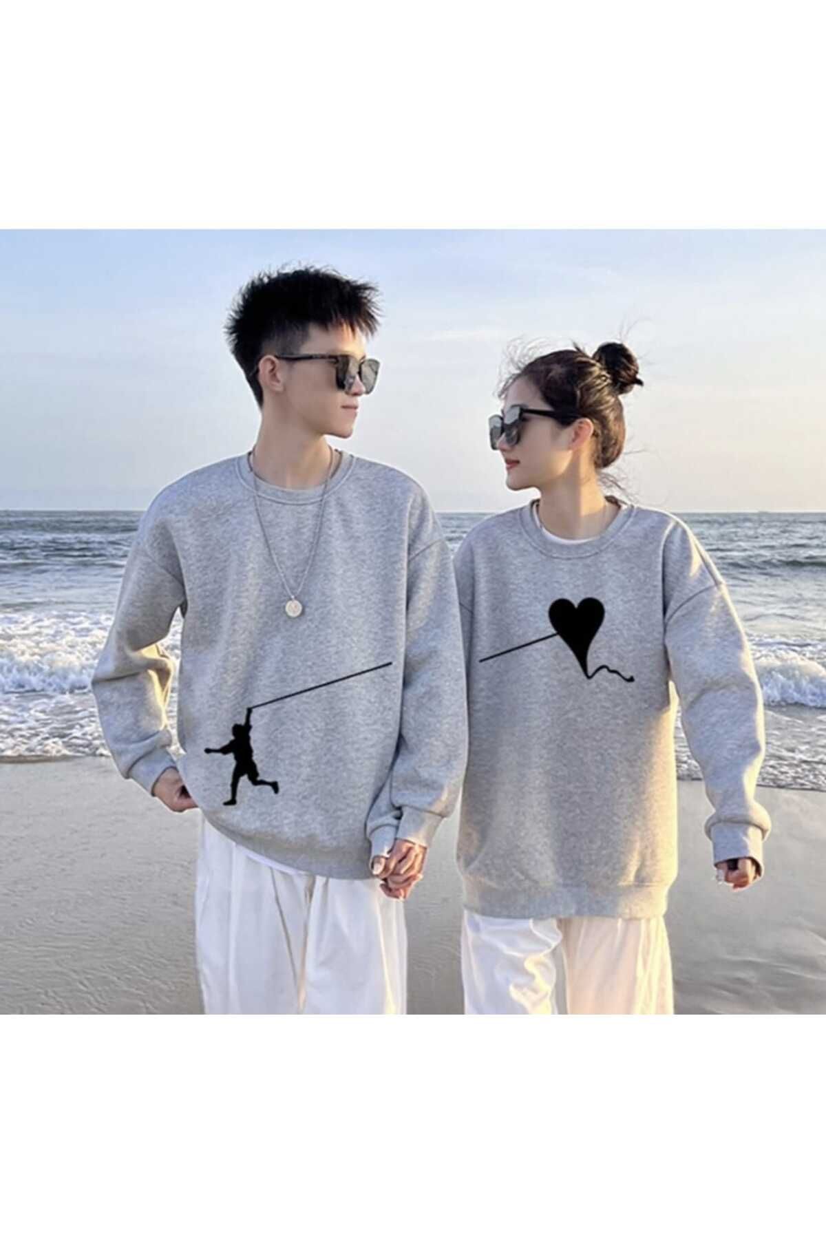 WOODROFFE 2 Li Harajuku Style Çift Sevgili Kombinleri Couple Clothing Yeni Sezon (Adet Fiyat)