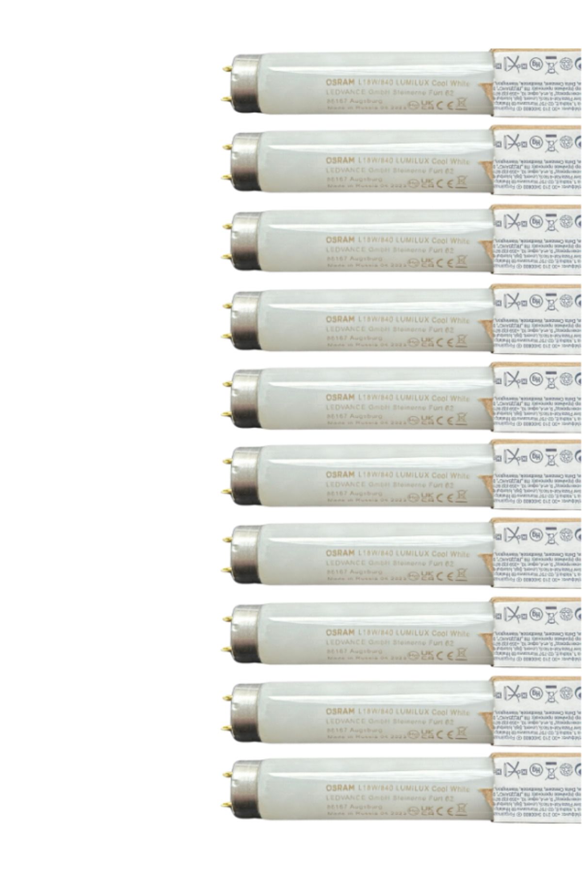 Osram (10 Adet) 18W 4000K (Günışığı) G13 Duylu Floresan Ampul