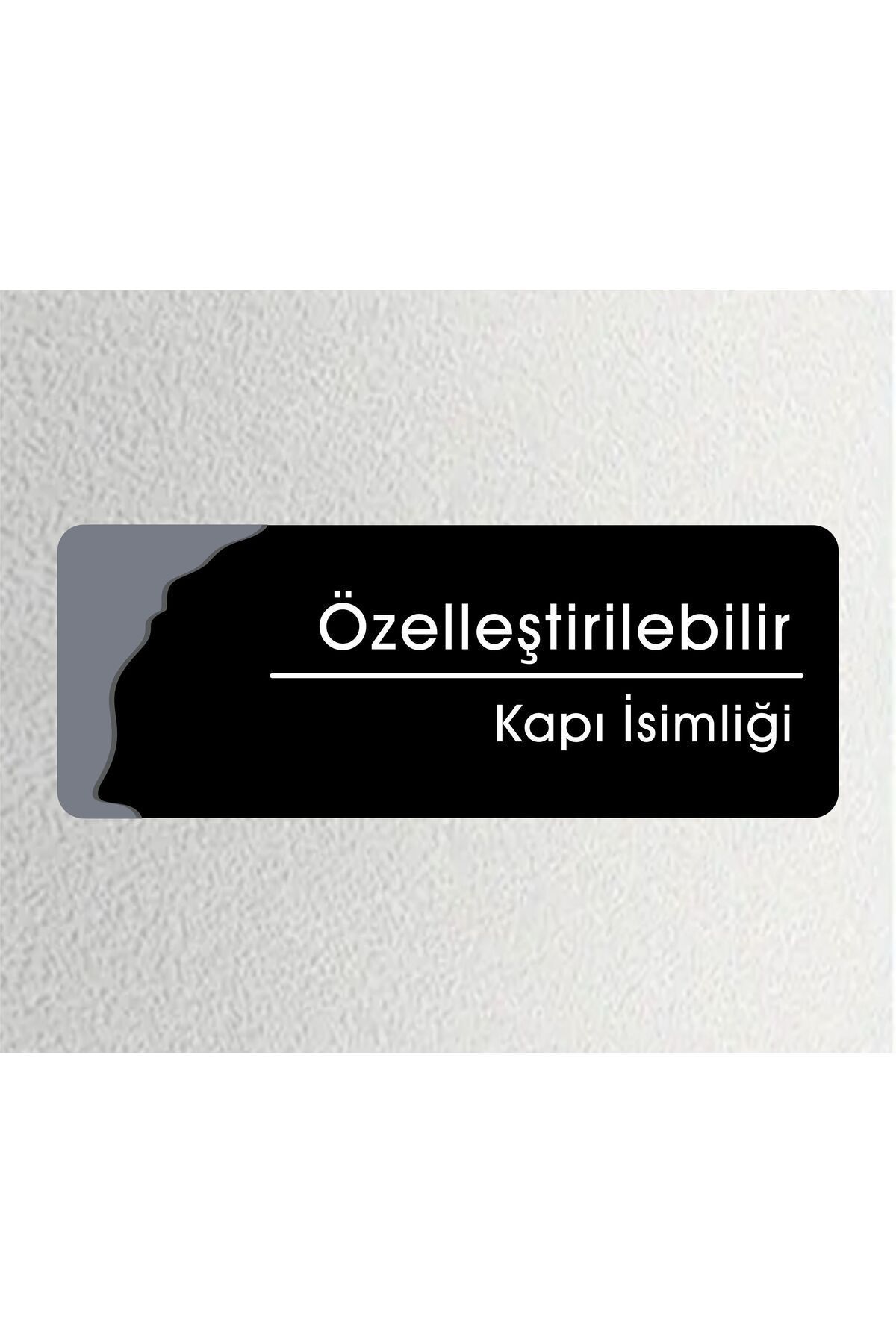 zafrakreklam Klasik Seri Özelleştirilebilir Ofis Oda Kapı Isimliği Yönlendirme Tabelası 24x9cm