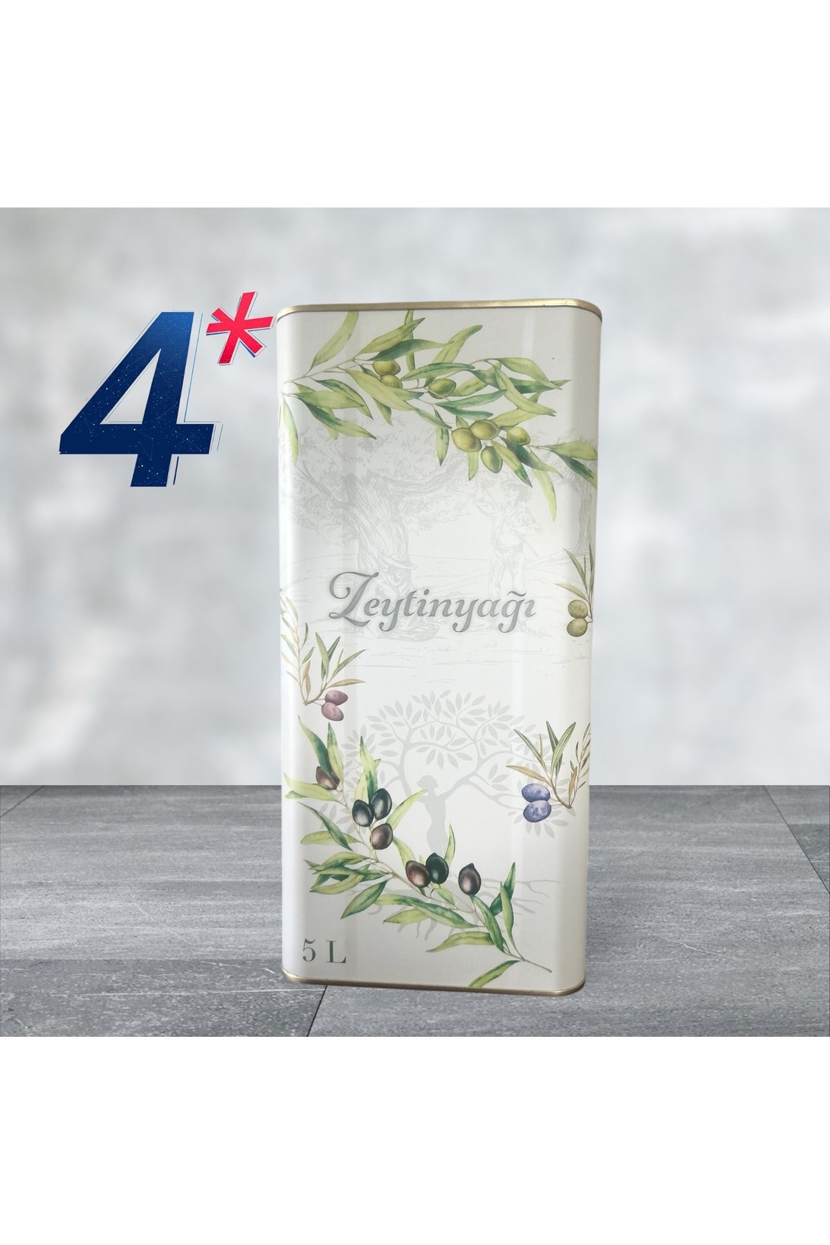 dalından Natural organik sızma zeytinyağı 4’lü (5 Litre)