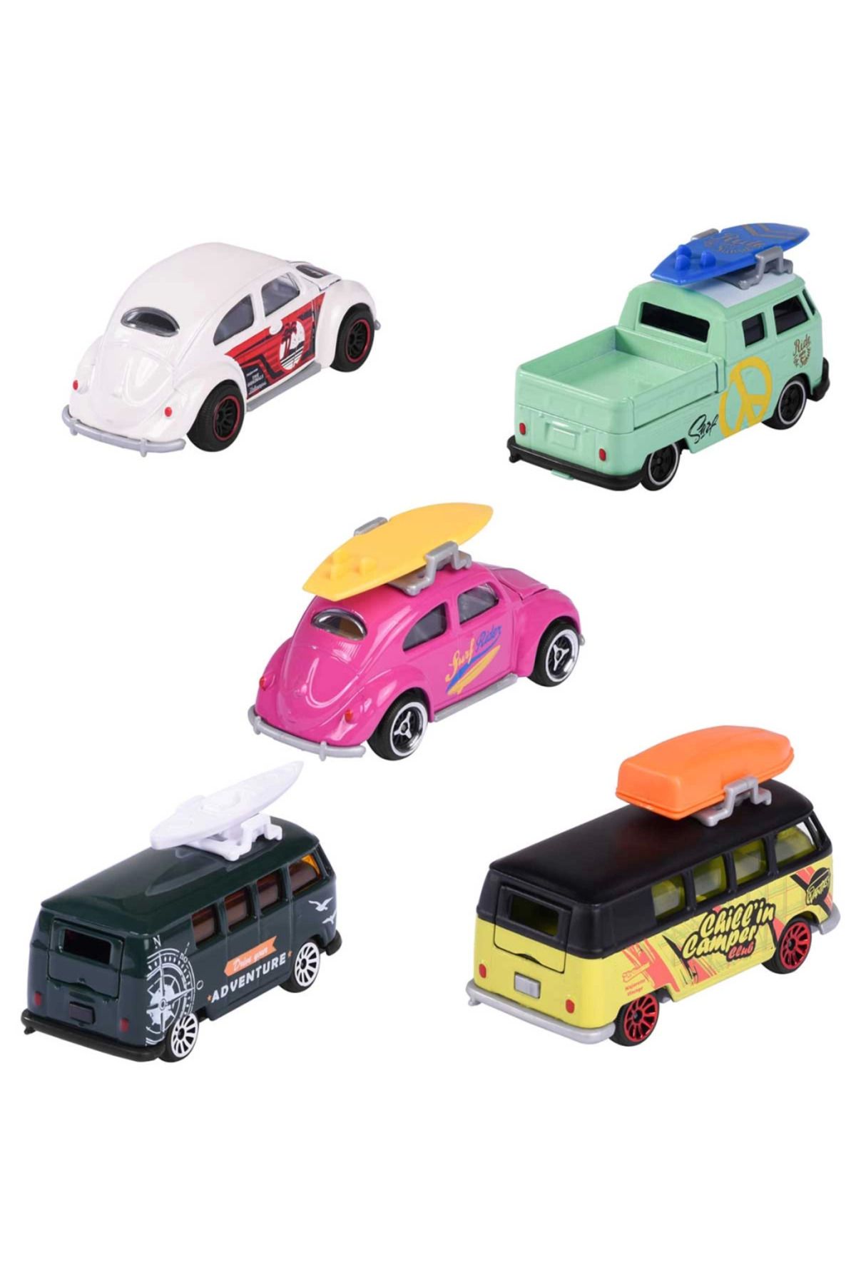 gcaksesuar Nessiworld Majorette Volkswagen The Originals 5'li Koleksiyon Paketi