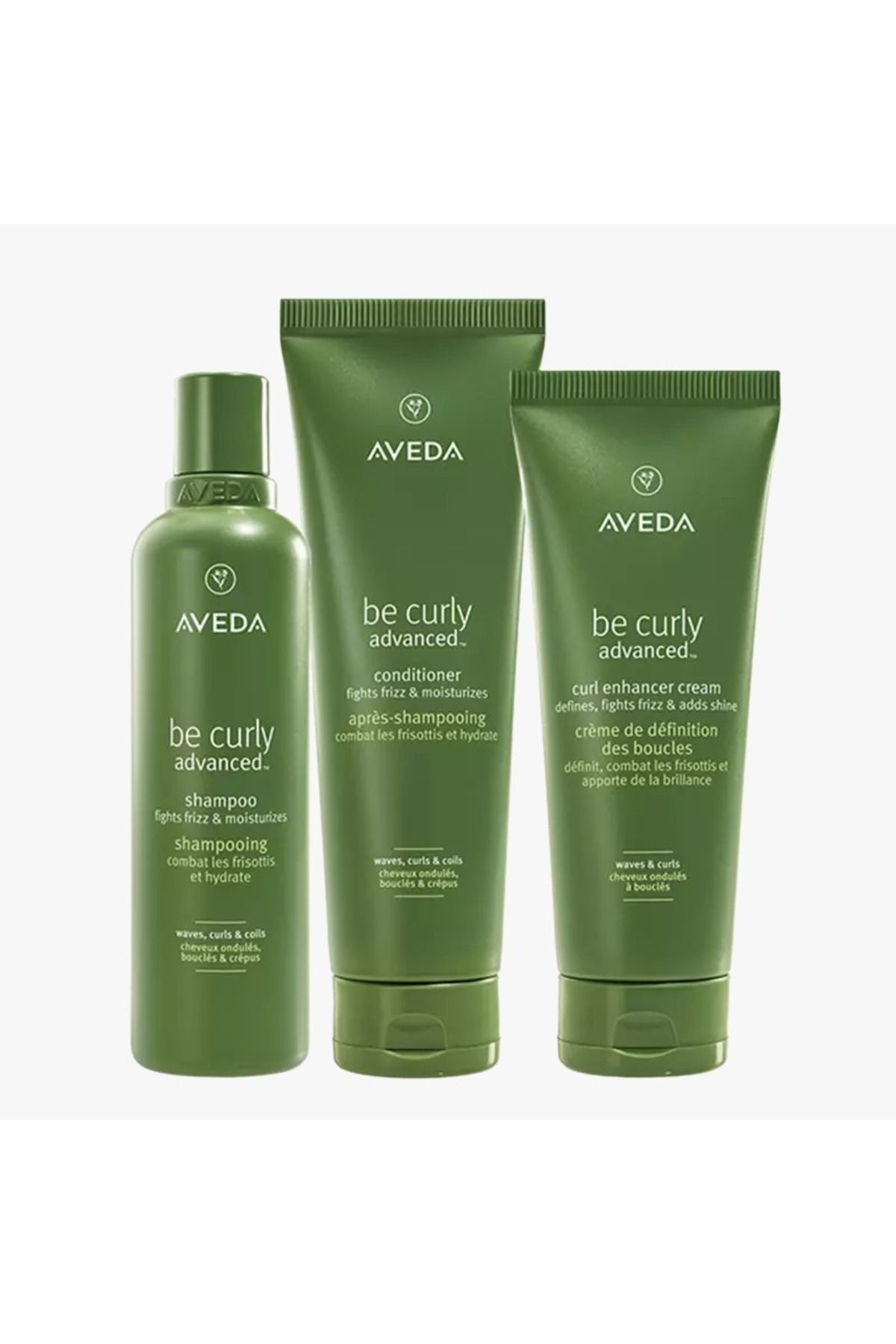 Aveda Be Curly Advanced Bukle Belirginleştirici Şampuan 250ml Saç Kremi 200ml Durulanmayan Krem 200ml