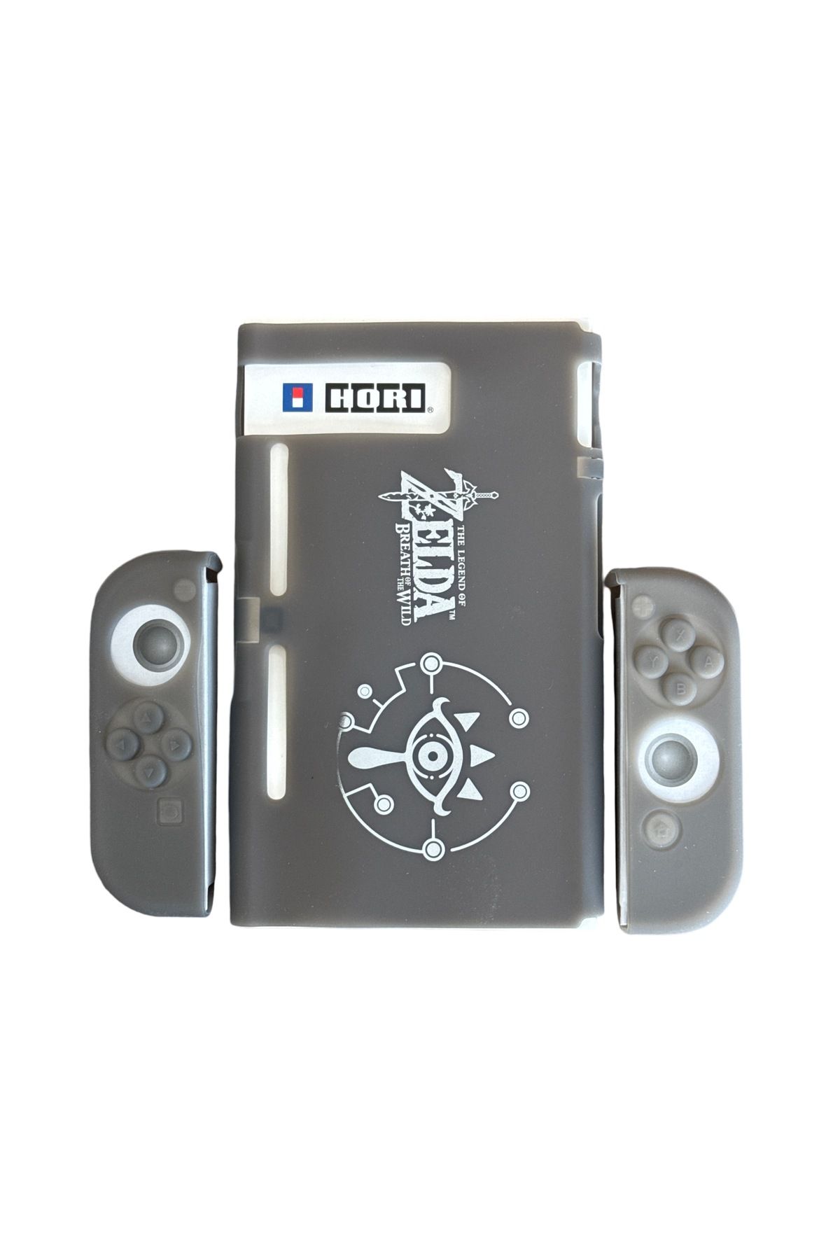 YUES Switch Silikon Kılıf Joy-con Koruyucu Kılıf Zelda Desenli Gri