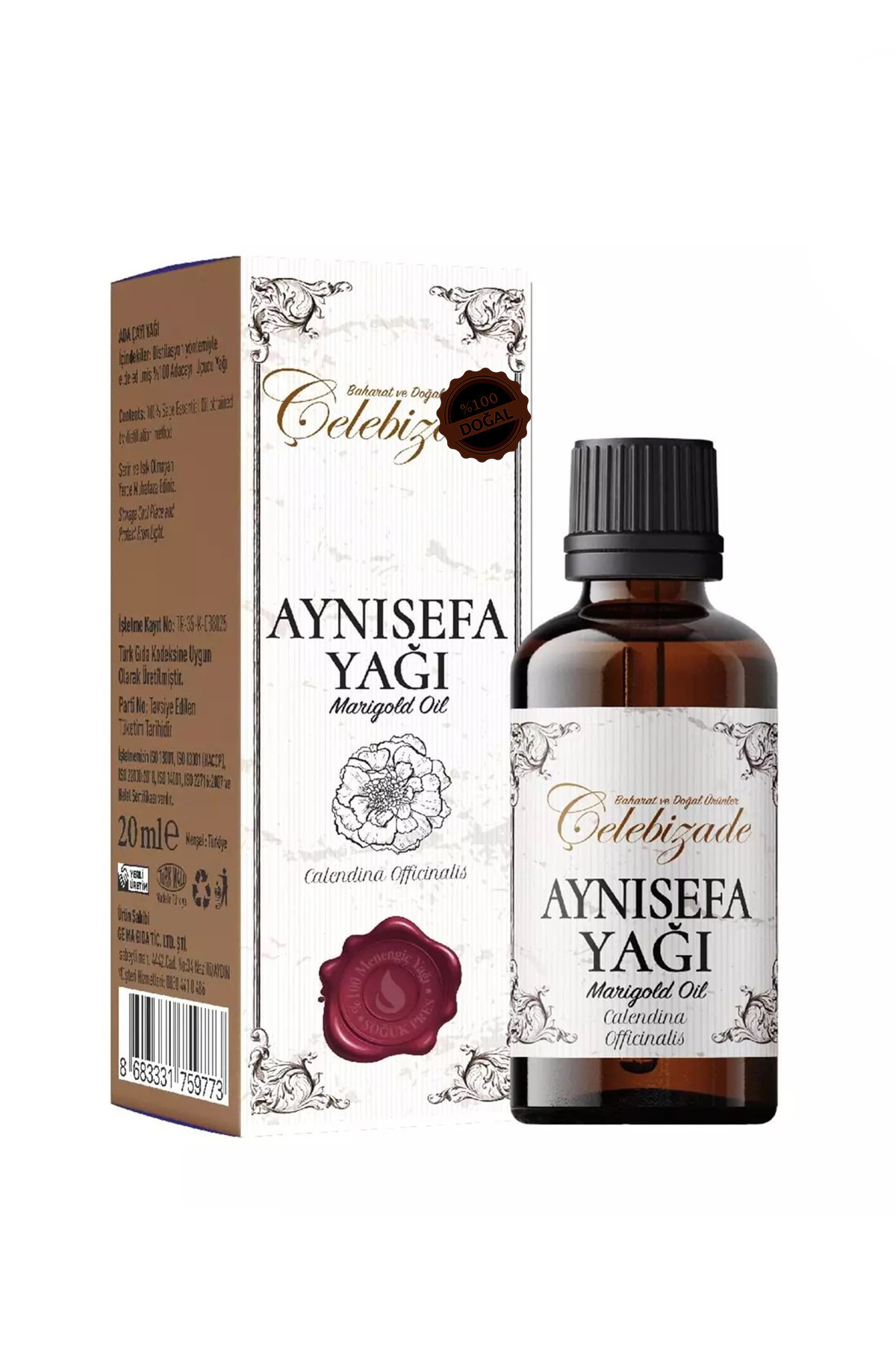 OrdoVeni-Calendula Flower Oil 20 ml – Revitalizing, Moisturizing and Natural Healing Oil 1