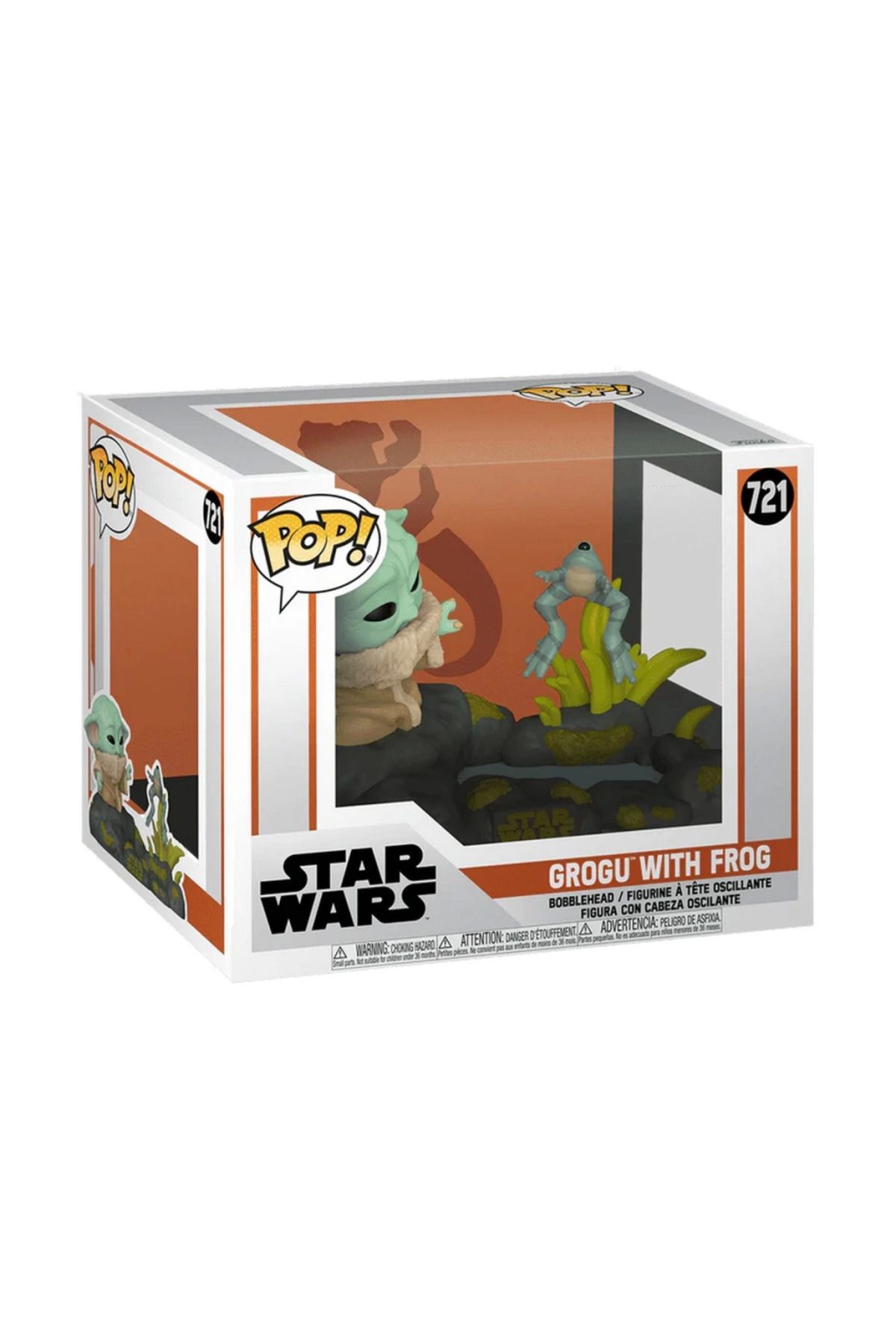 NessiWorld Funko POP Deluxe The Mandalorian Din Grogu w/Frog