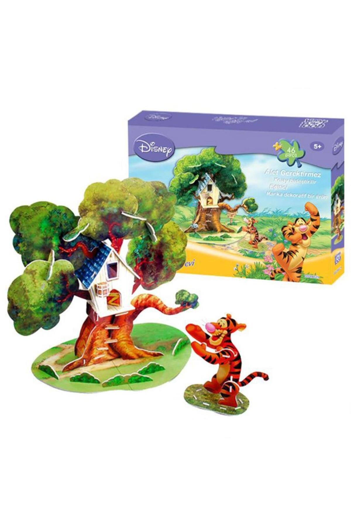 CPU ELEKTRONİK Nessiworld CubicFun Winnie The Pooh Tigger'in Ağaç Evi 3D Puzzle