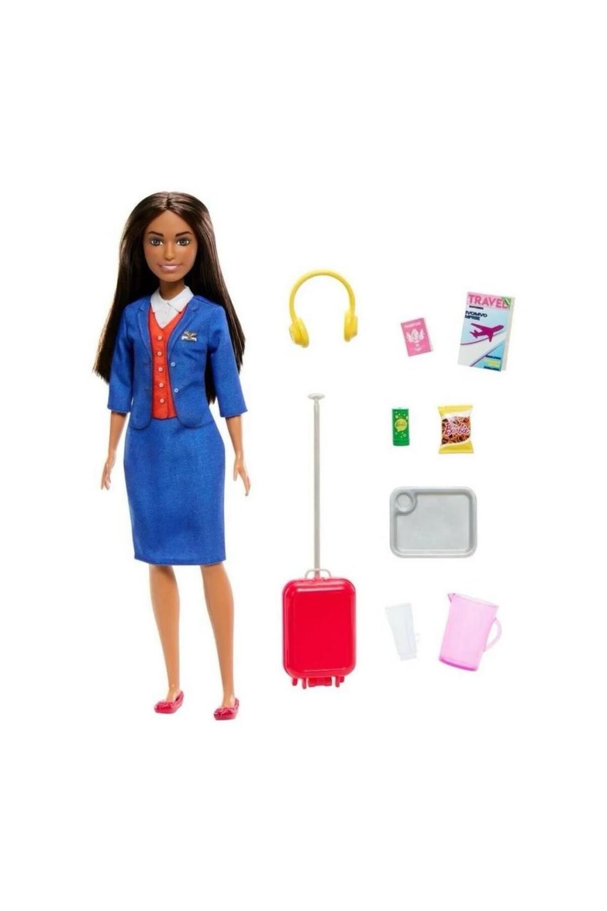 NessiWorld HYT60 Barbie Hostes Bebek ve Aksesuarları