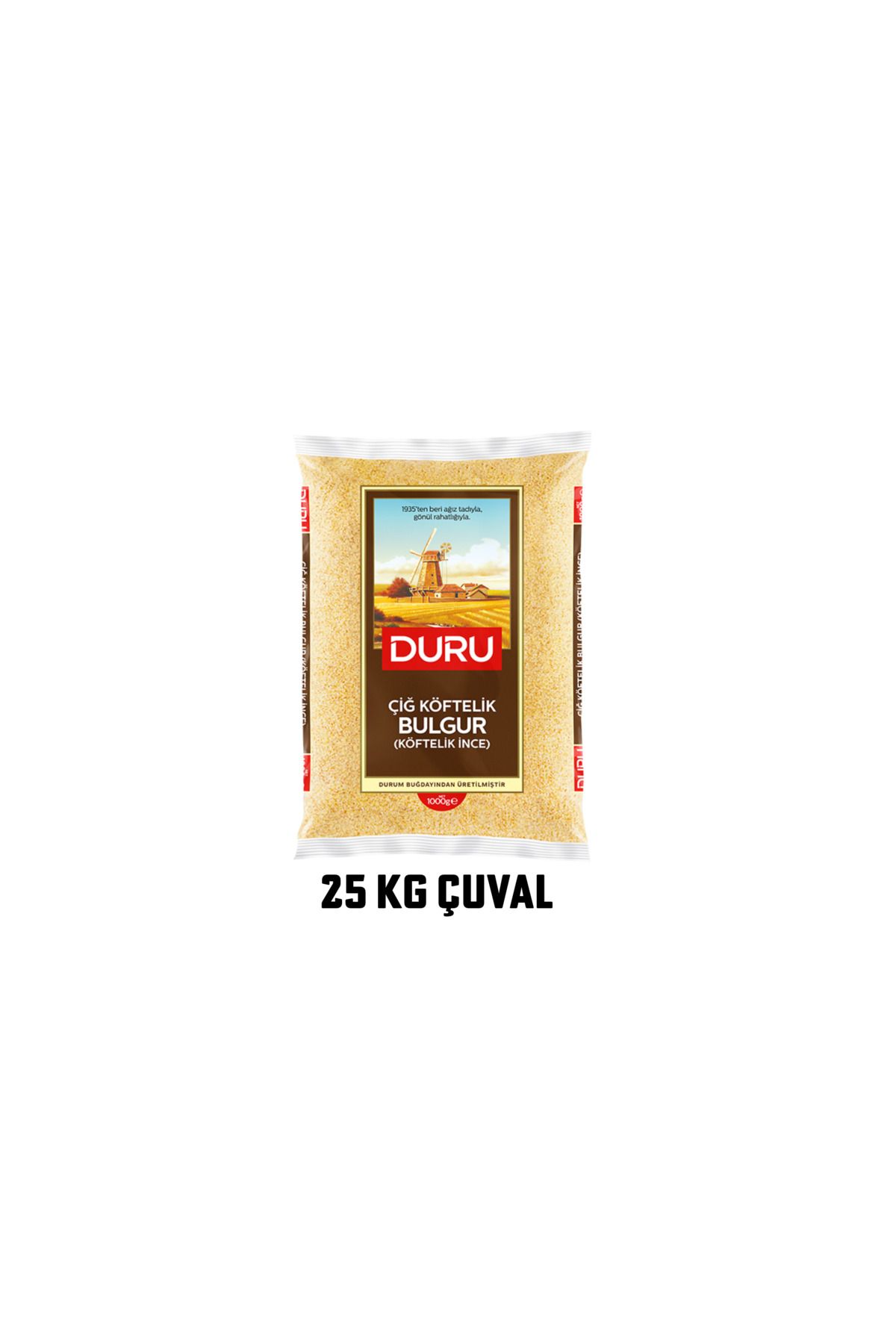 Duru Çiğ Köftelik Bulgur 25 Kg